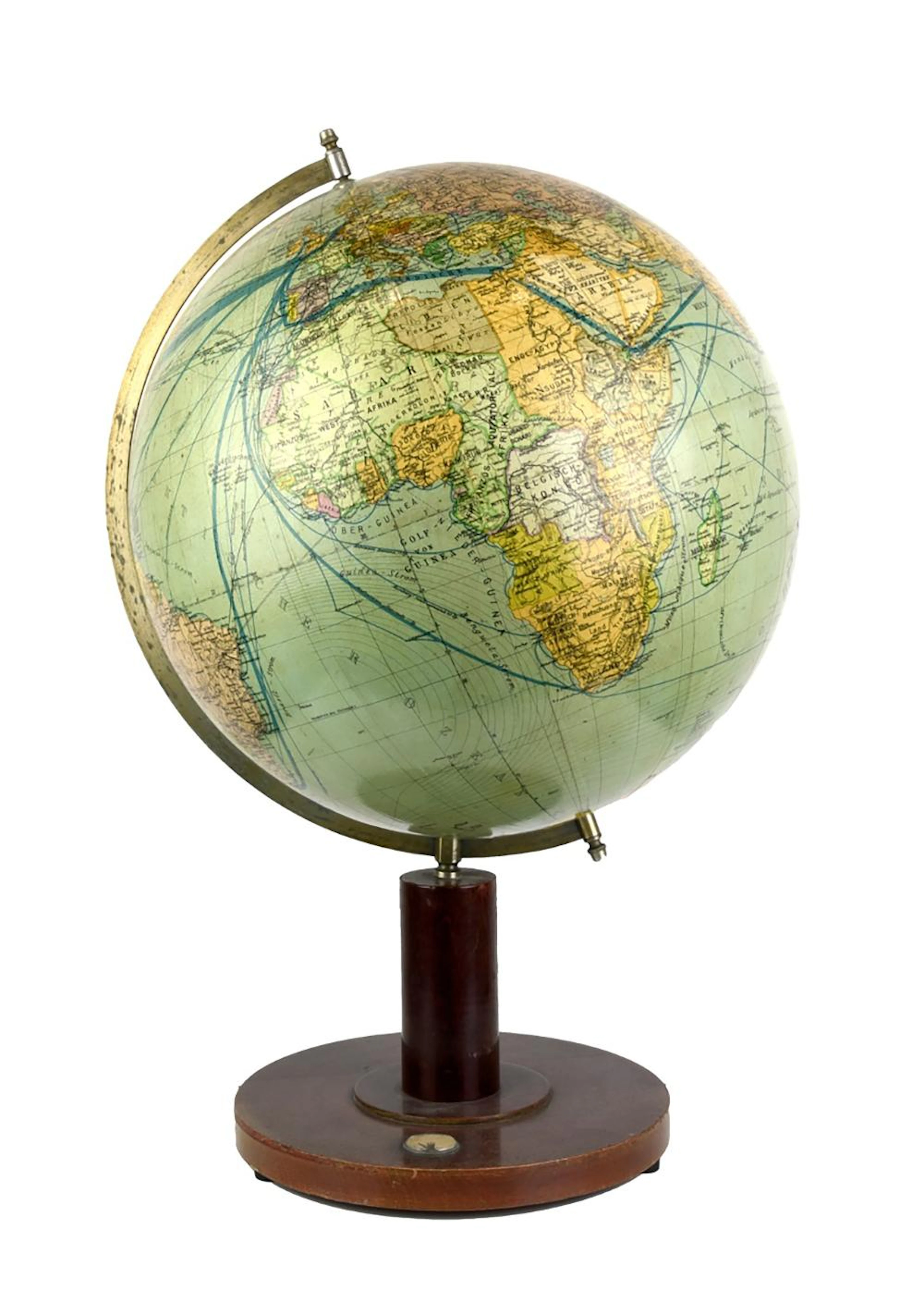 COLUMBUS HEIMGLOBUS, BERLIN Mappemonde globe vintage ca.1938