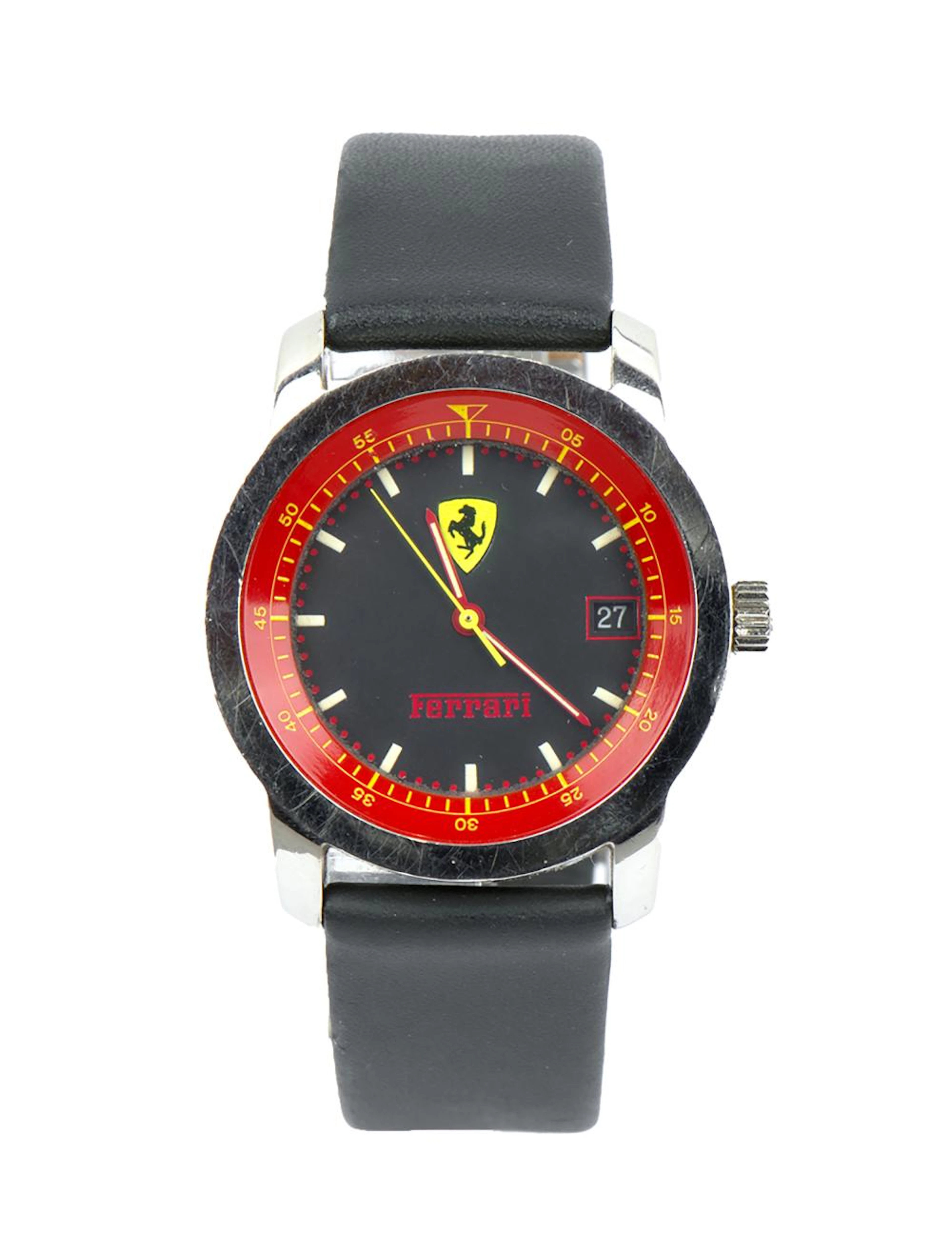 FERRARI ca.1990 Réf. n° 890032911 Montre bracelet en acier,