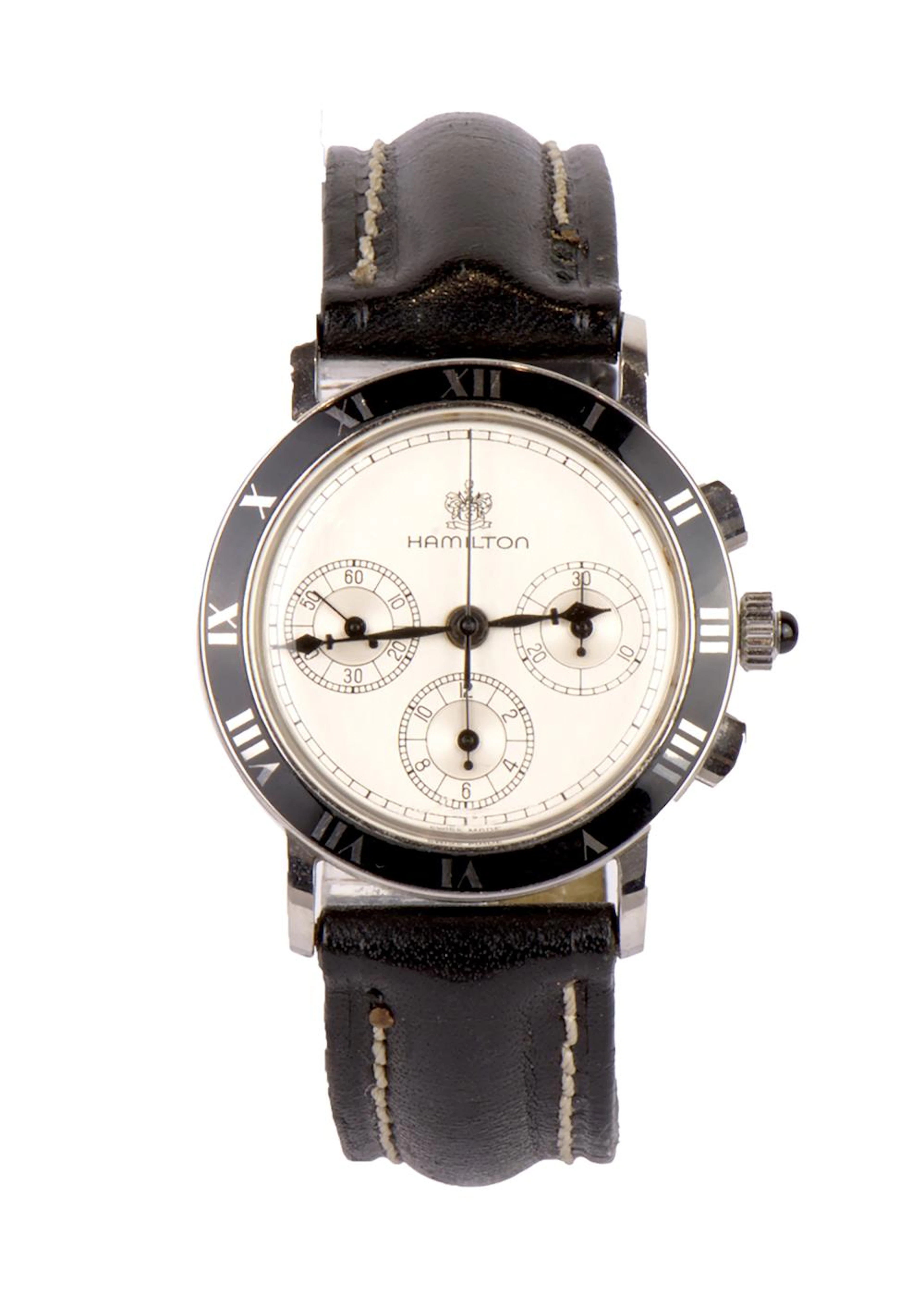 HAMILTON Montre bracelet chronographe no. 1636 En acier,