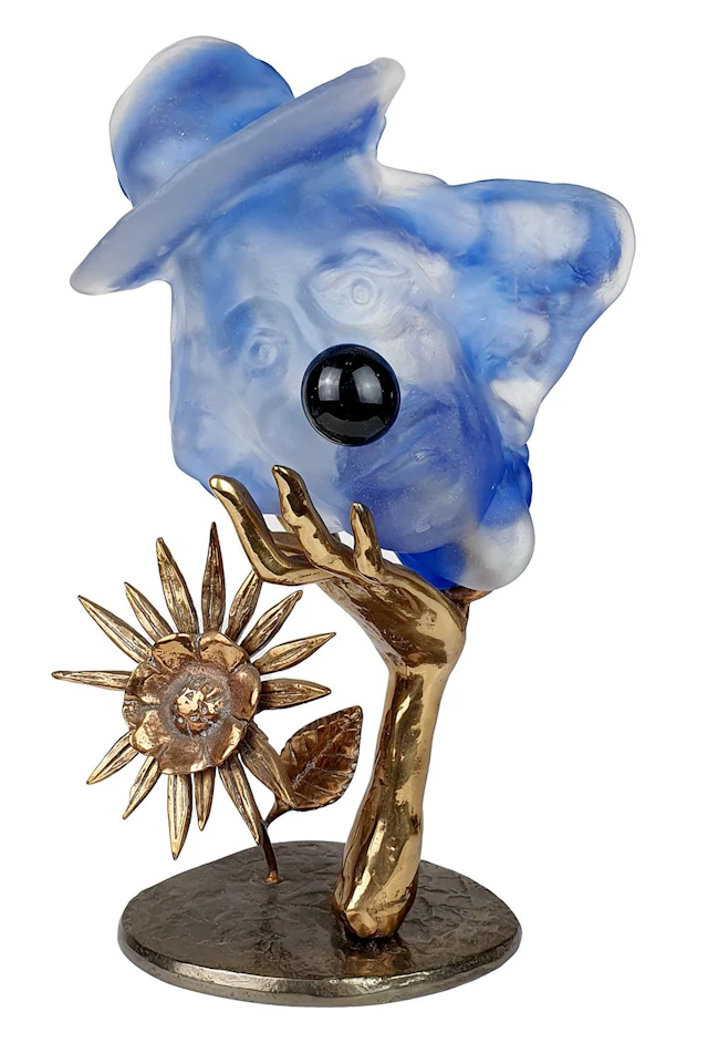 YVES LOHE (1947) LE CLOWN À LA FLEUR