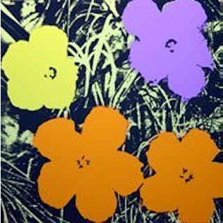 Andy Warhol Flowers 3 Serigraph Sunday B. Morning