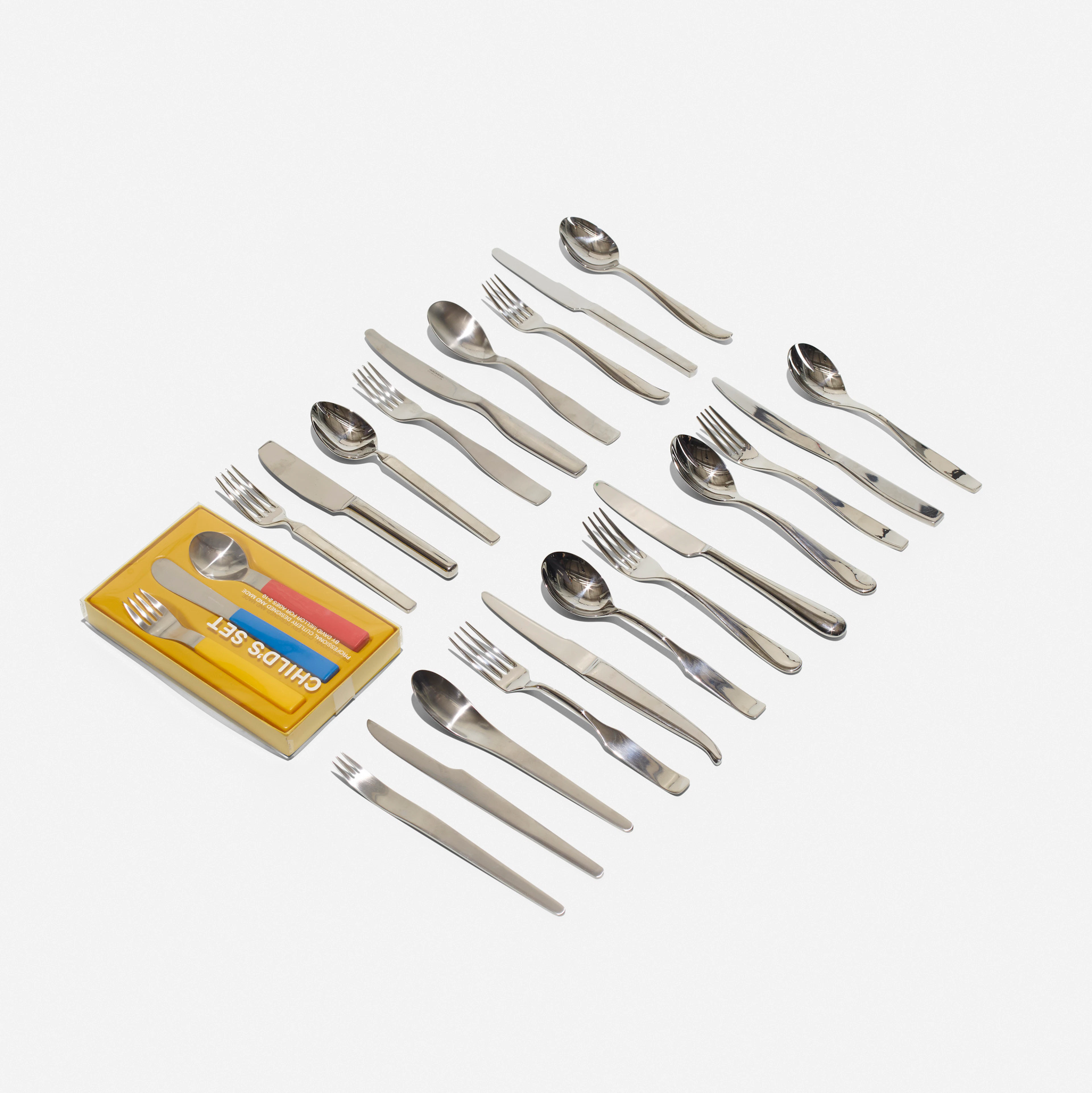 collection of eight flatware sets
