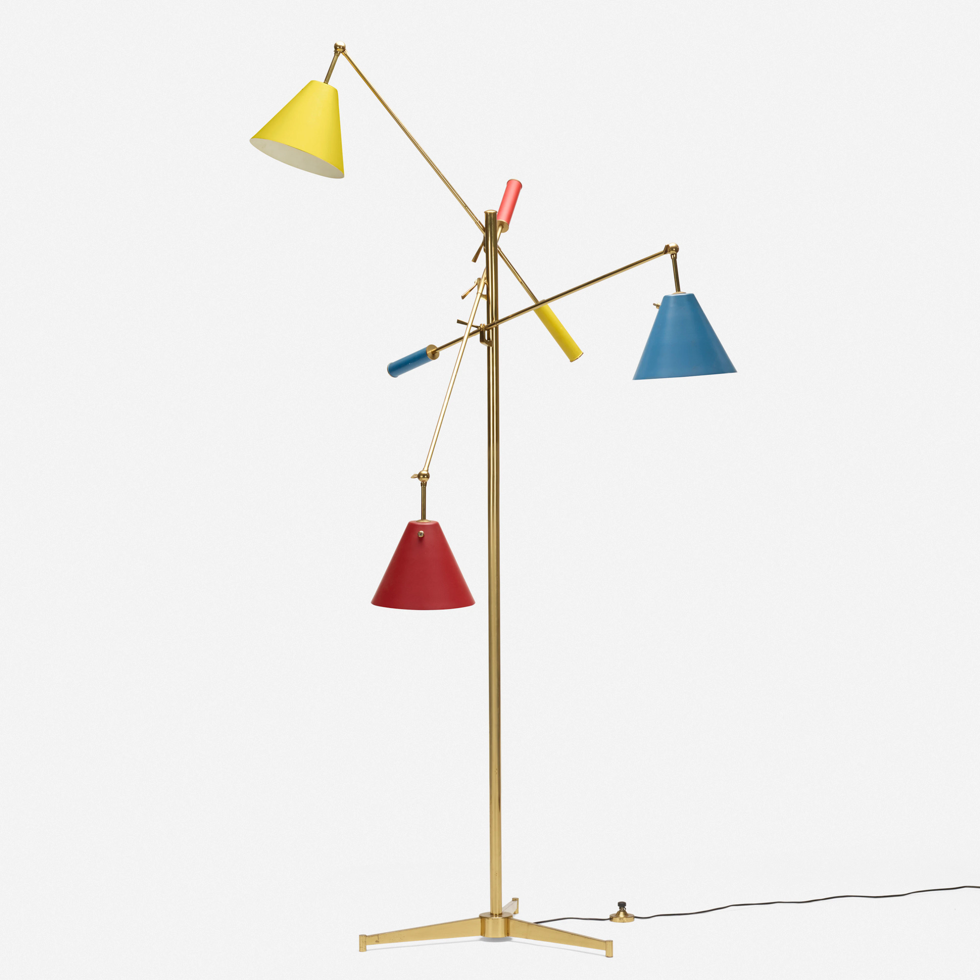 Triennale floor lamp, model 12128 – Angelo Lelii