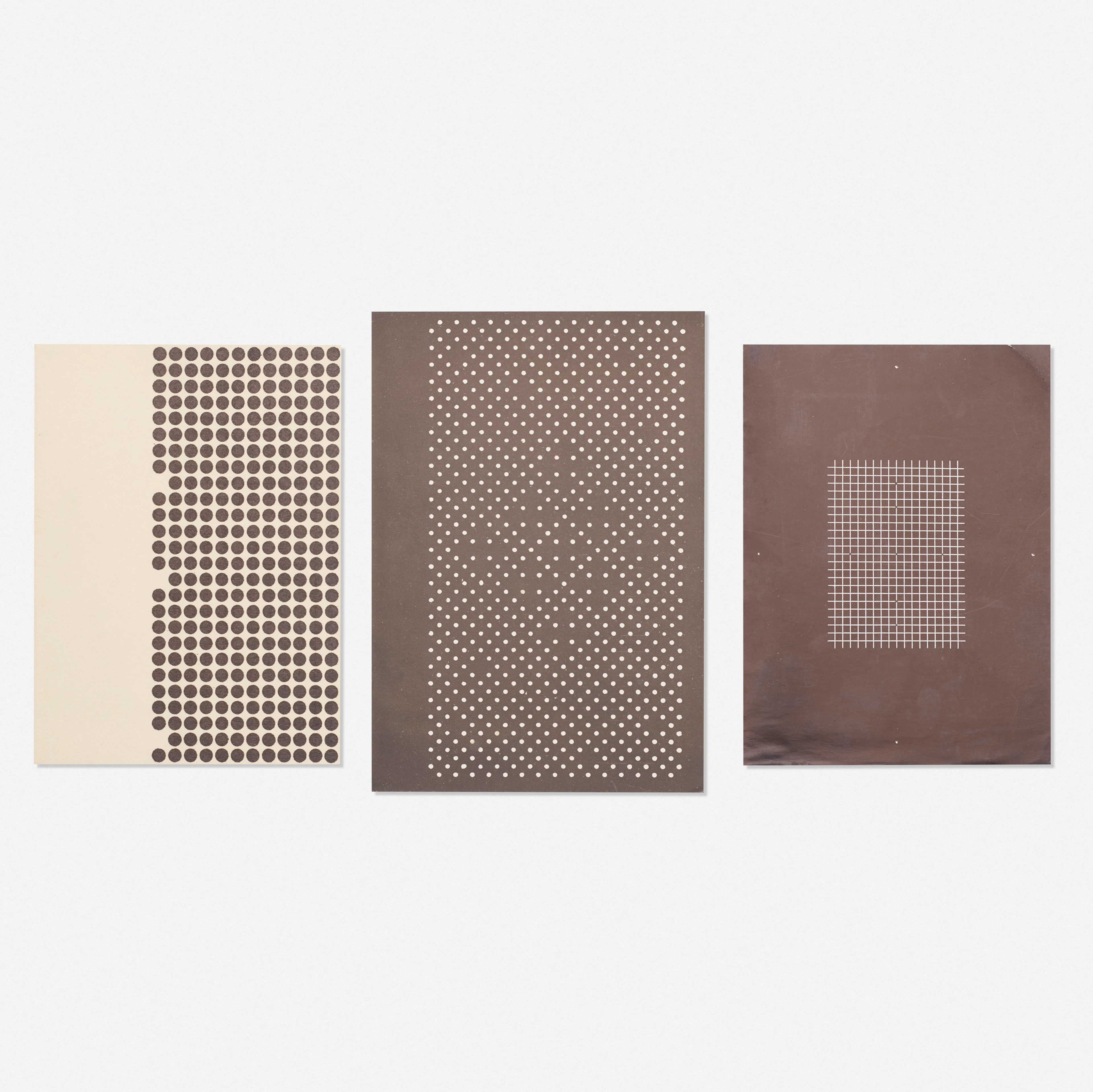 Holiday Cards (three works) – Josef and Anni Albers