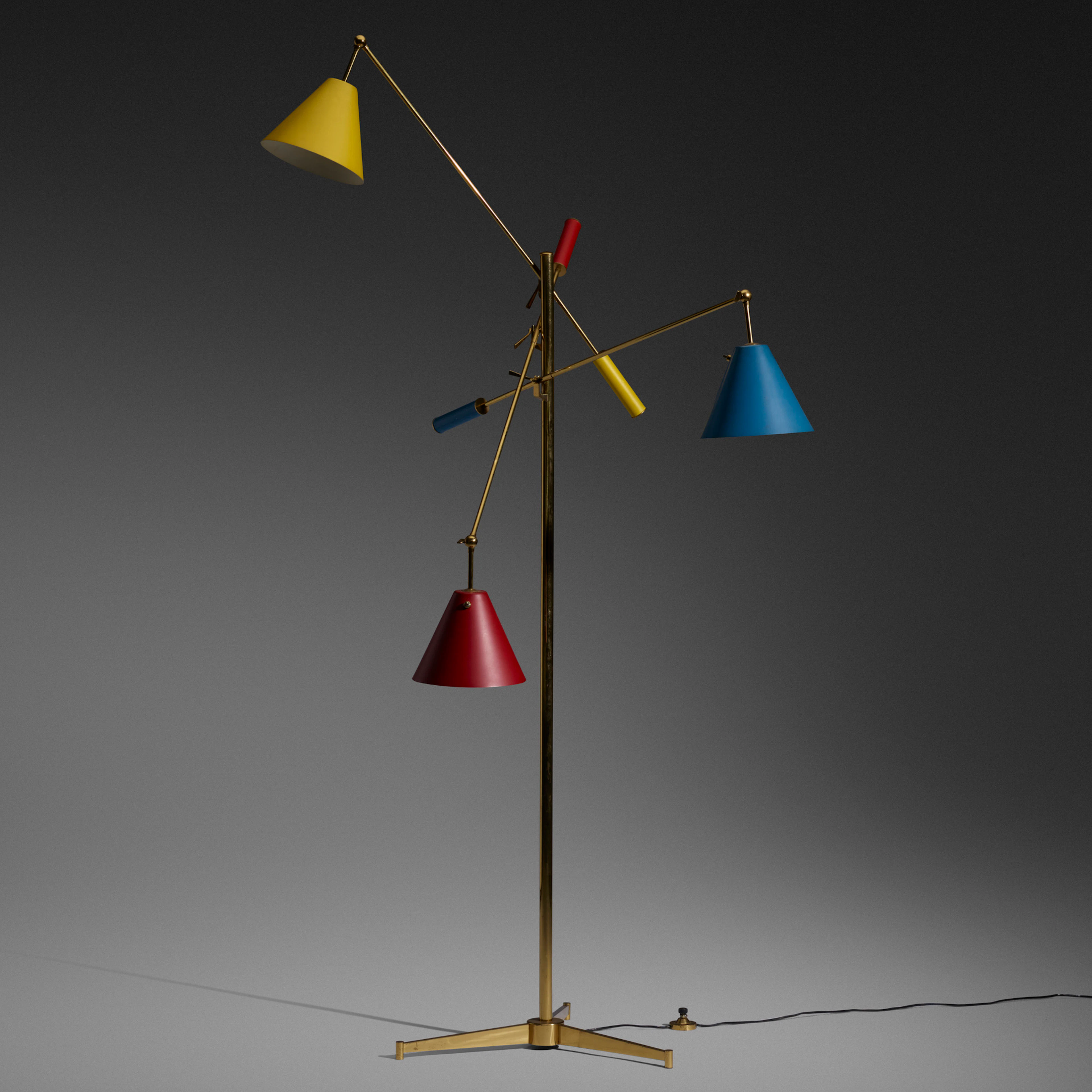 Triennale floor lamp, model 12128 – Angelo Lelii