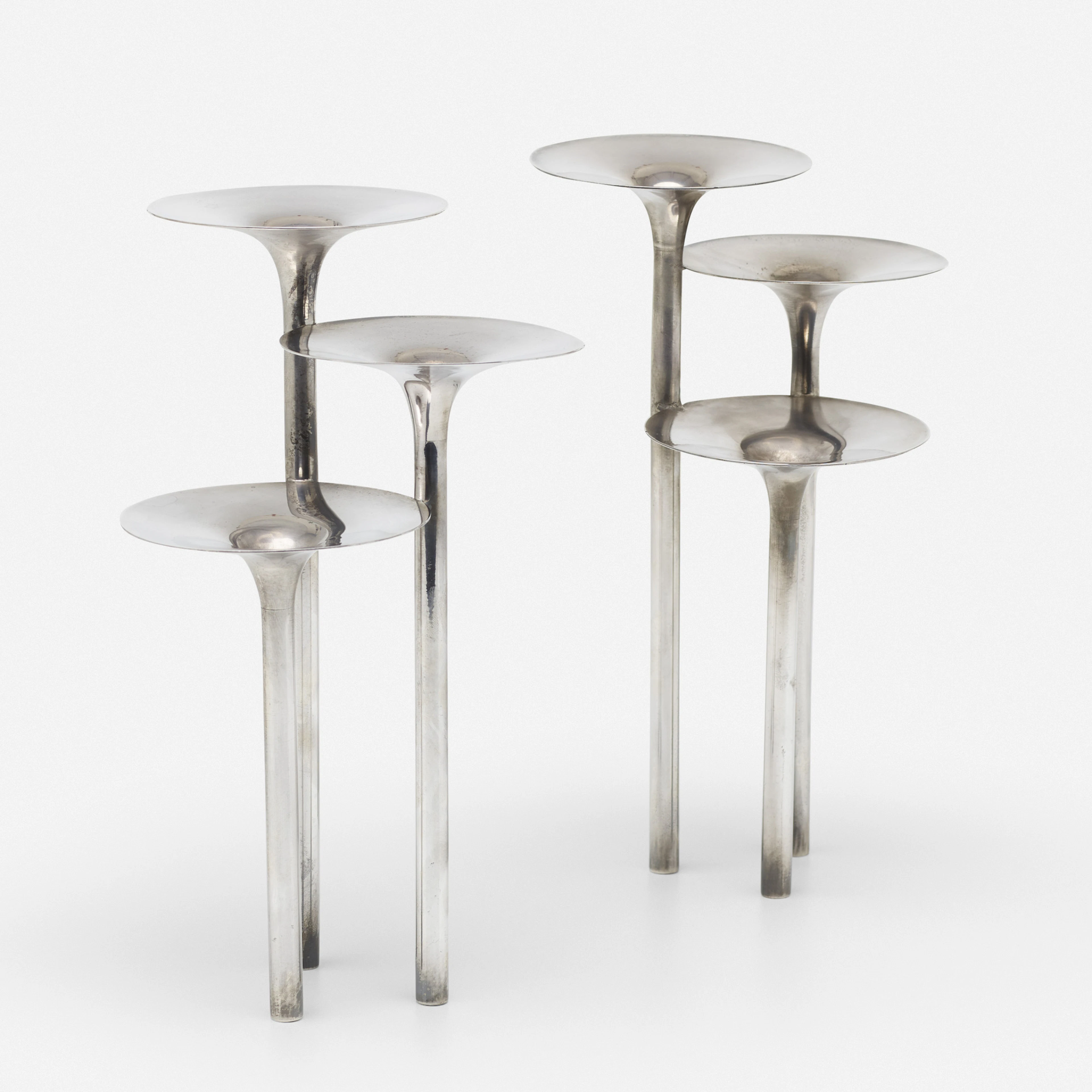 Concerto di Trombe candleholders, pair – Lino Sabattini