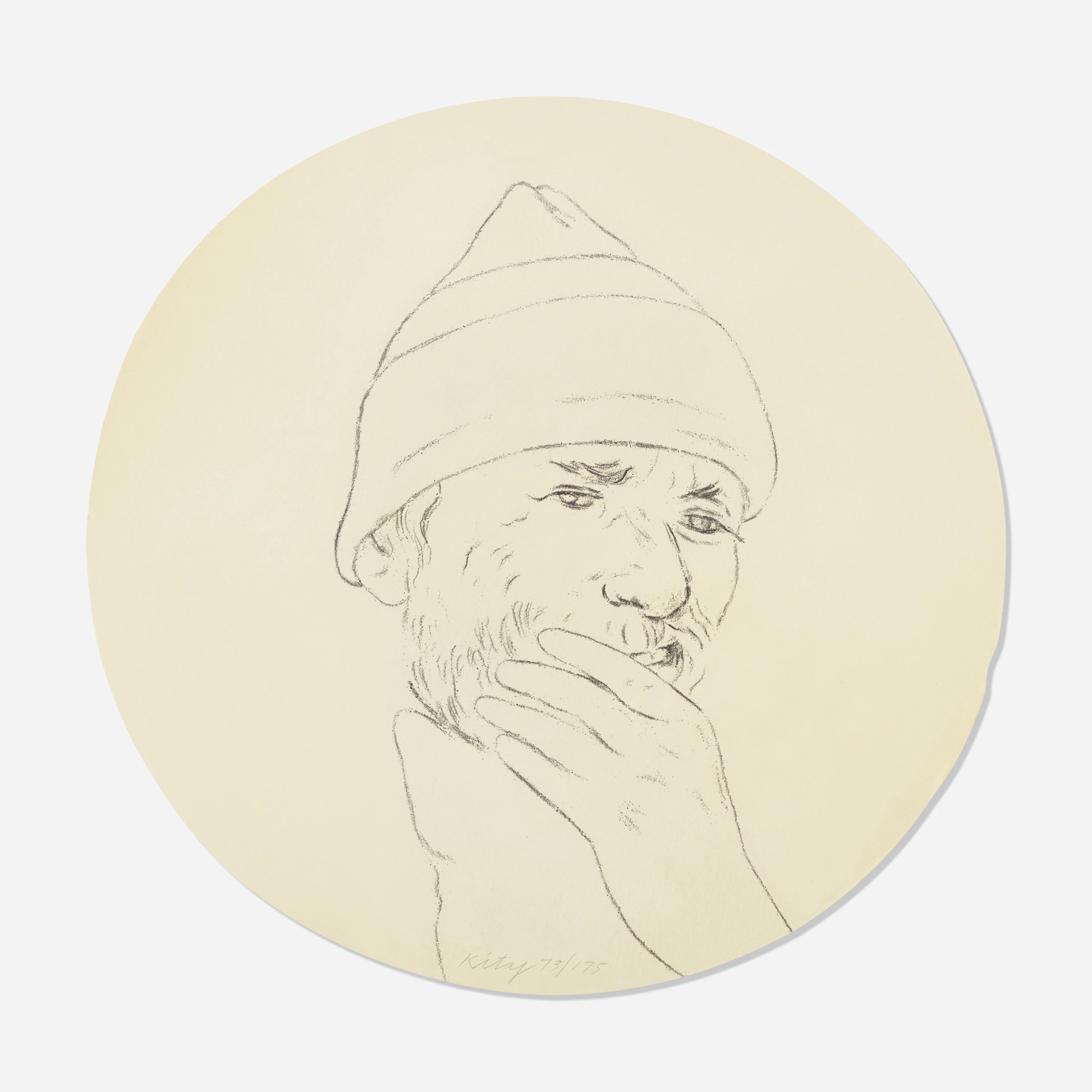 Untitled (from Self-Portrait in a Convex Mirror) – R.B. Kitaj