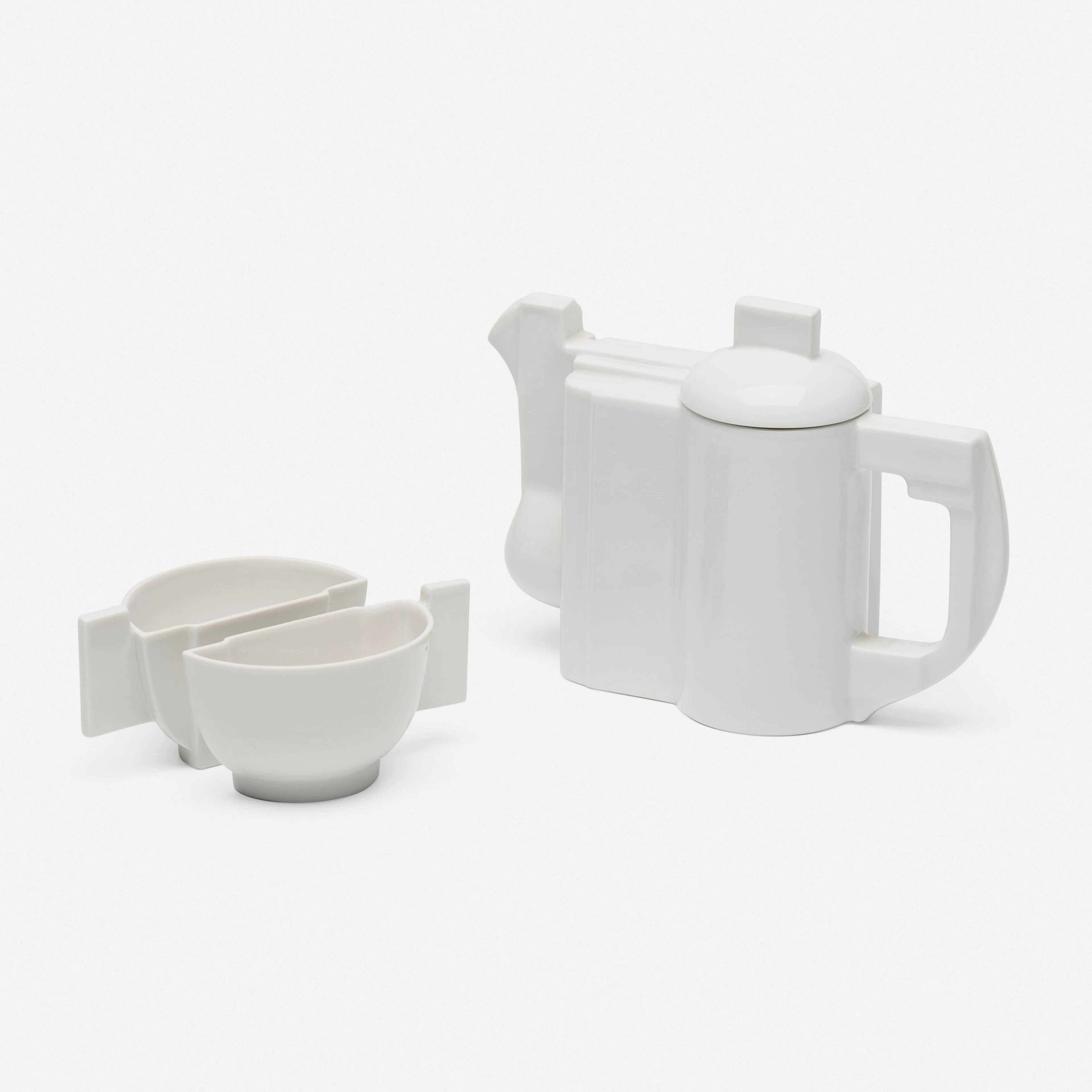 Suprematist tea set – After Kazimir Malevich