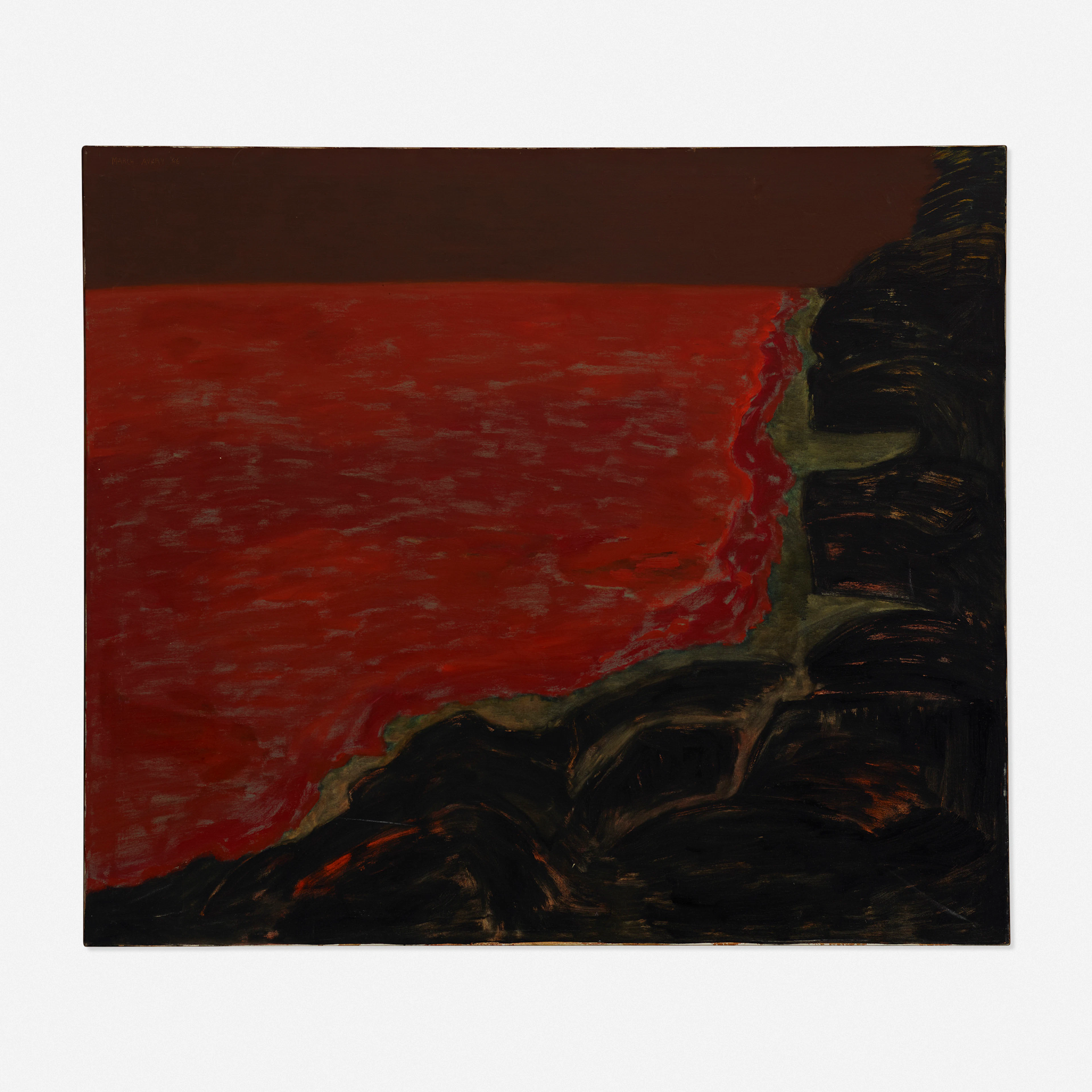 Maine Shoreline-Storm – March Avery