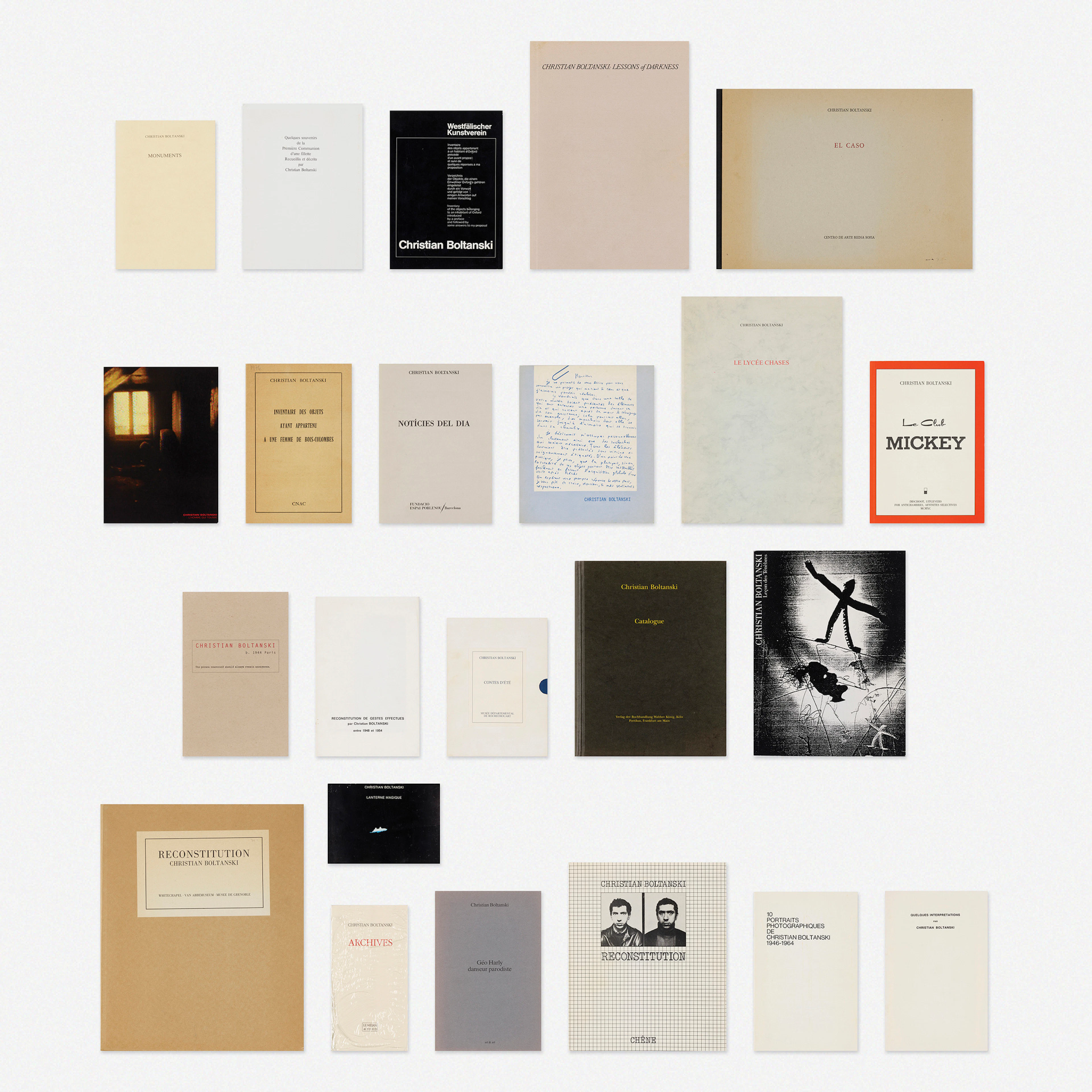 Artist's books, twenty-three – Christian Boltanski