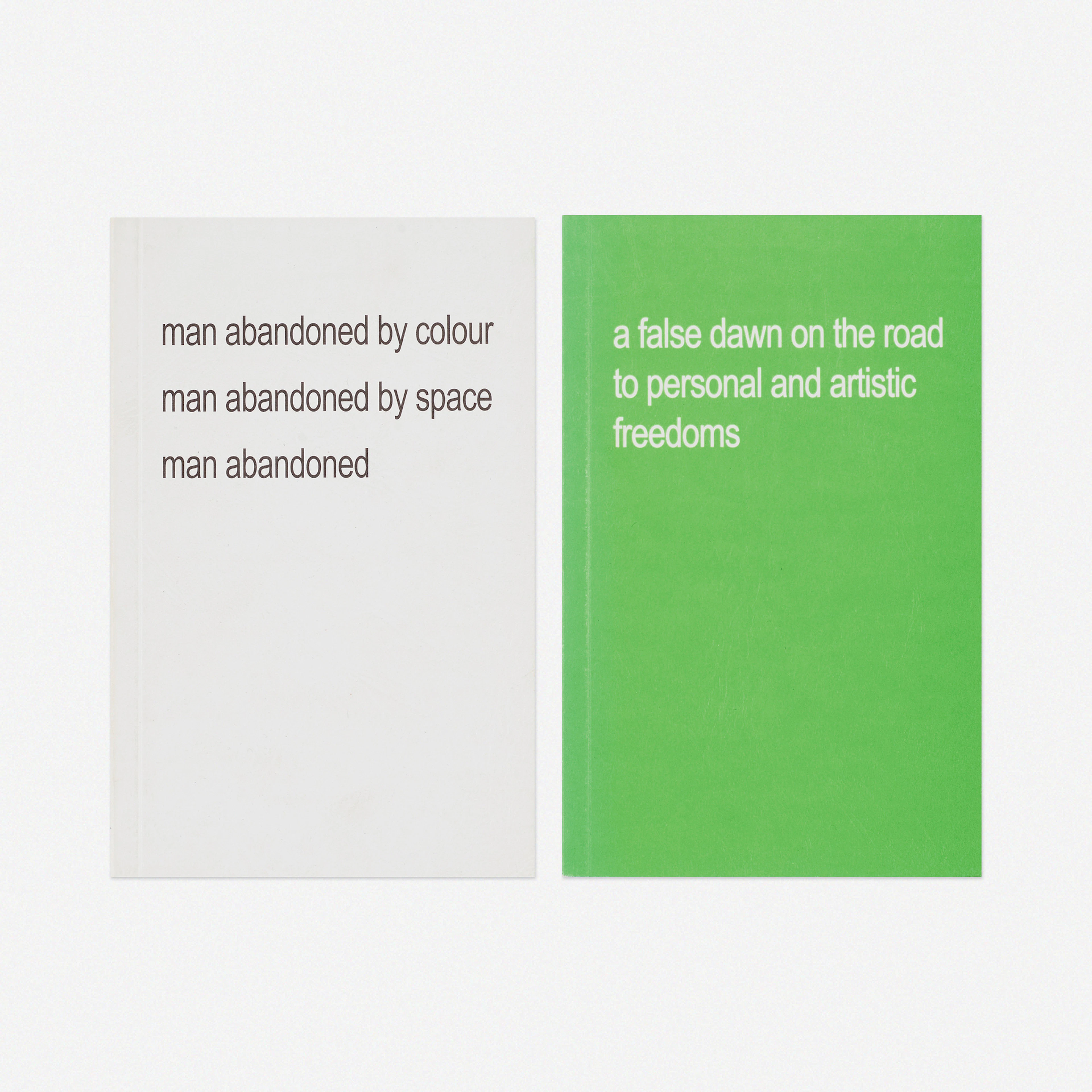 Artist's books, two – Angus Fairhurst