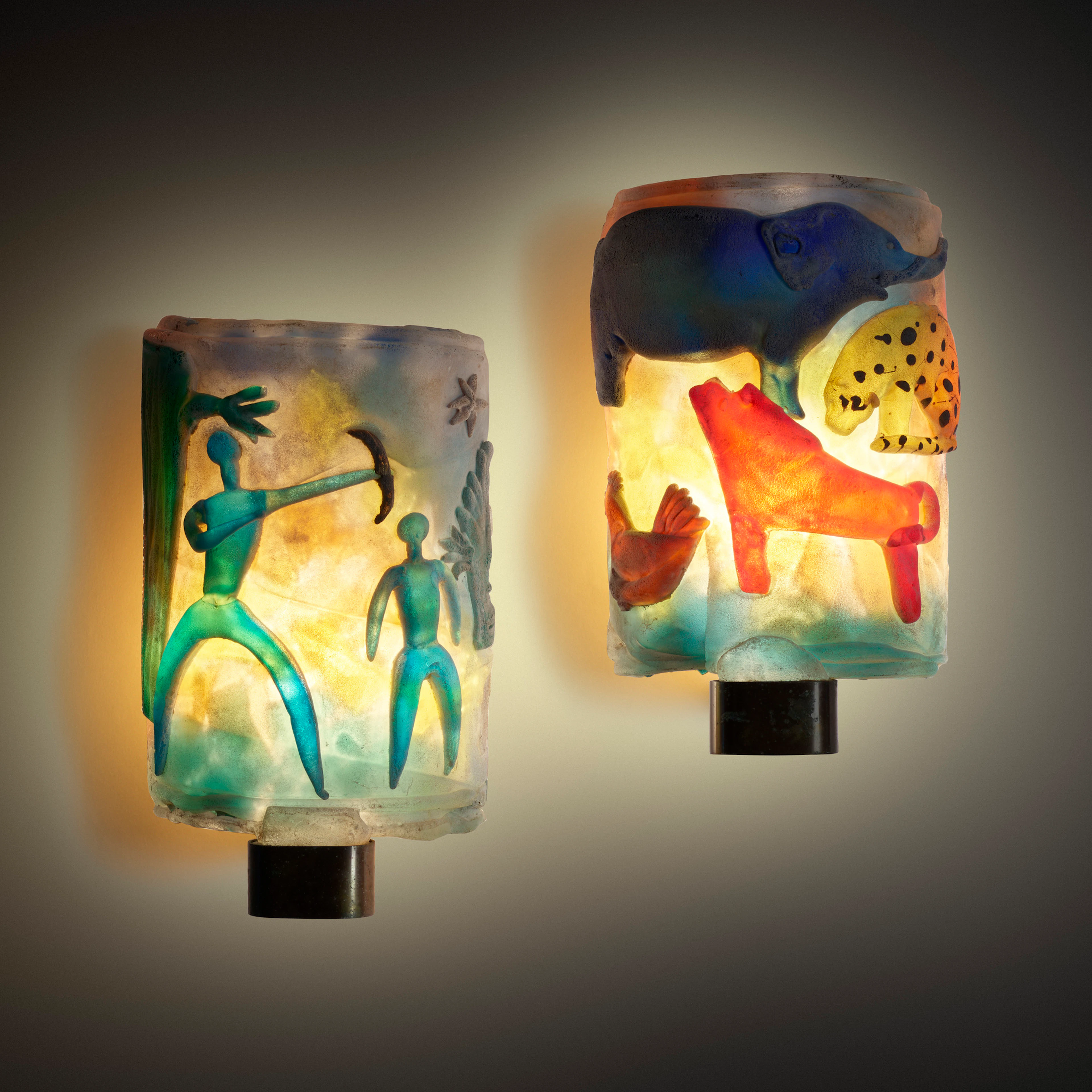 Sconces, pair – Napoleone Martinuzzi
