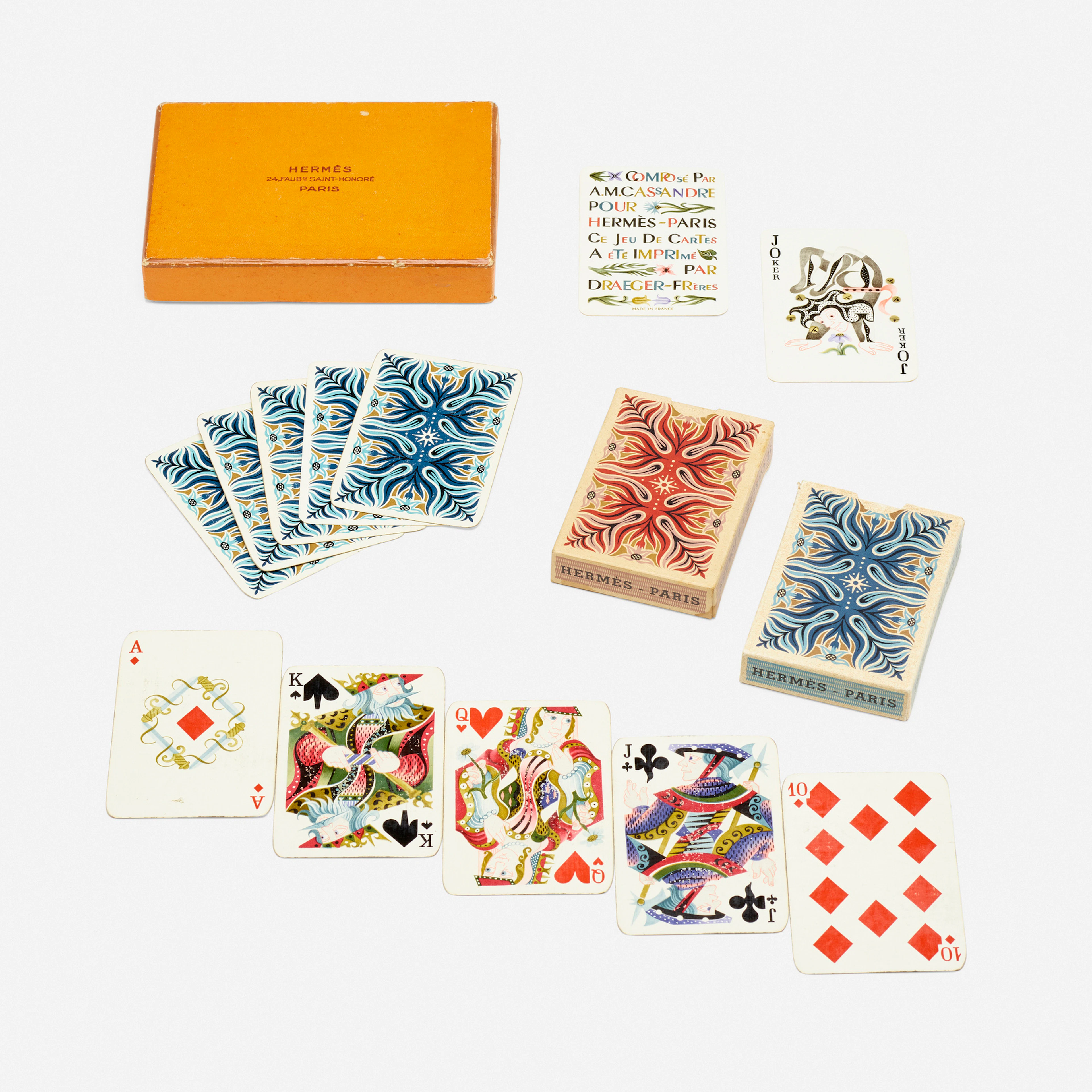 Playing cards, two decks – Cassandre (Adolphe Jean-Marie Mouron)