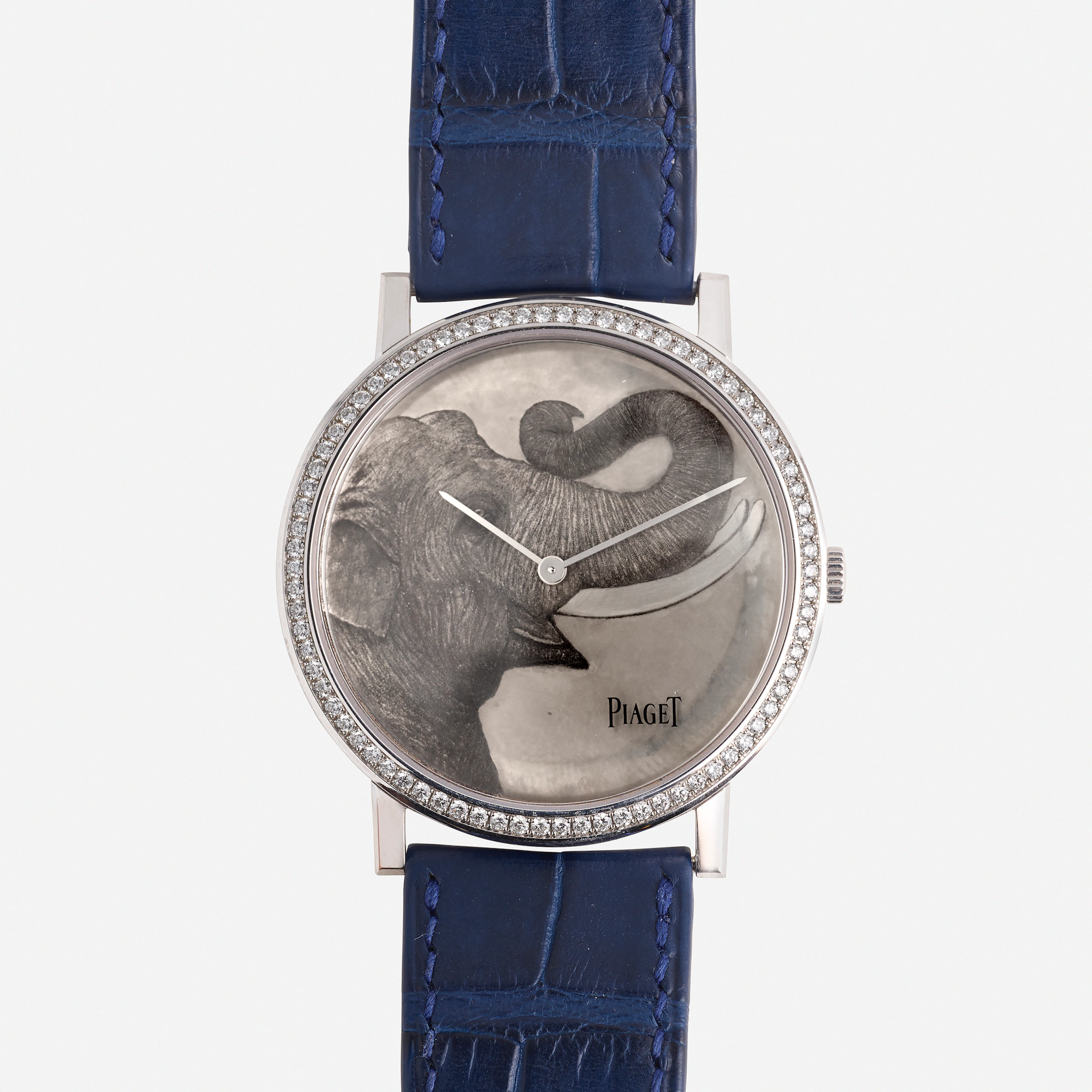 'Altiplano Bulino Elephant' white gold wristwatch – Piaget