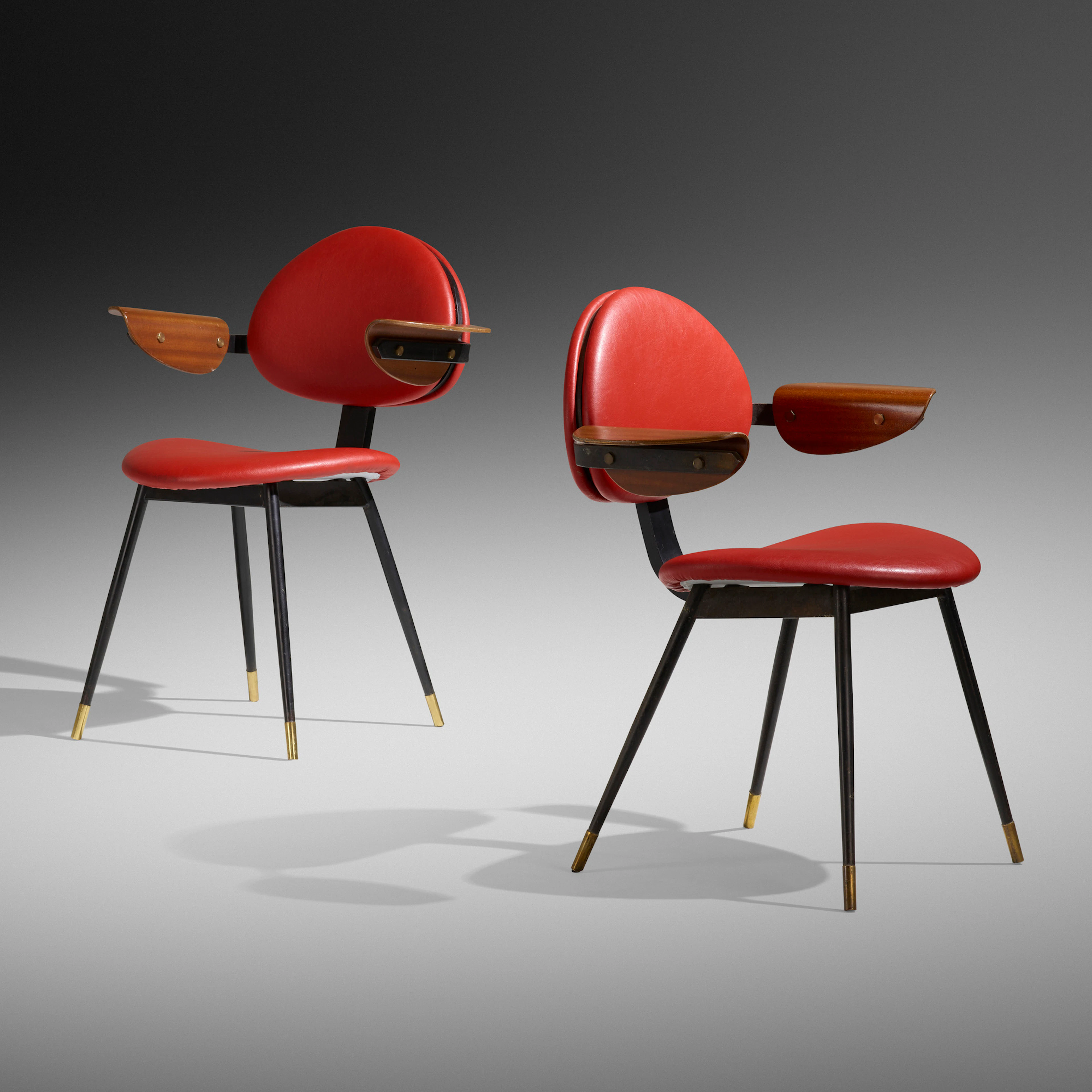 Armchairs from Lutrario Hall, Turin, pair – Carlo Mollino