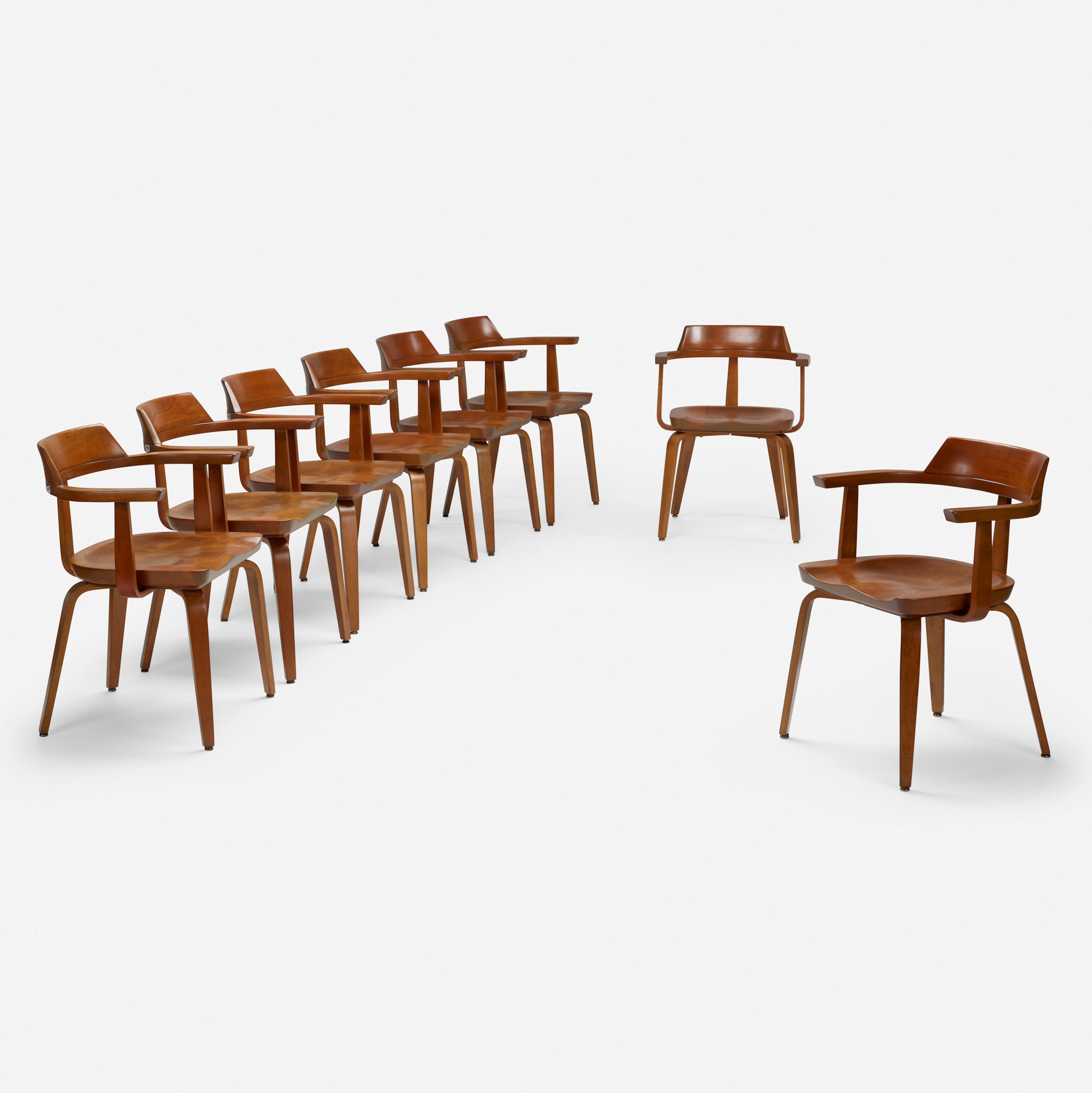 Armchairs model W199, set of eight – Walter Gropius
