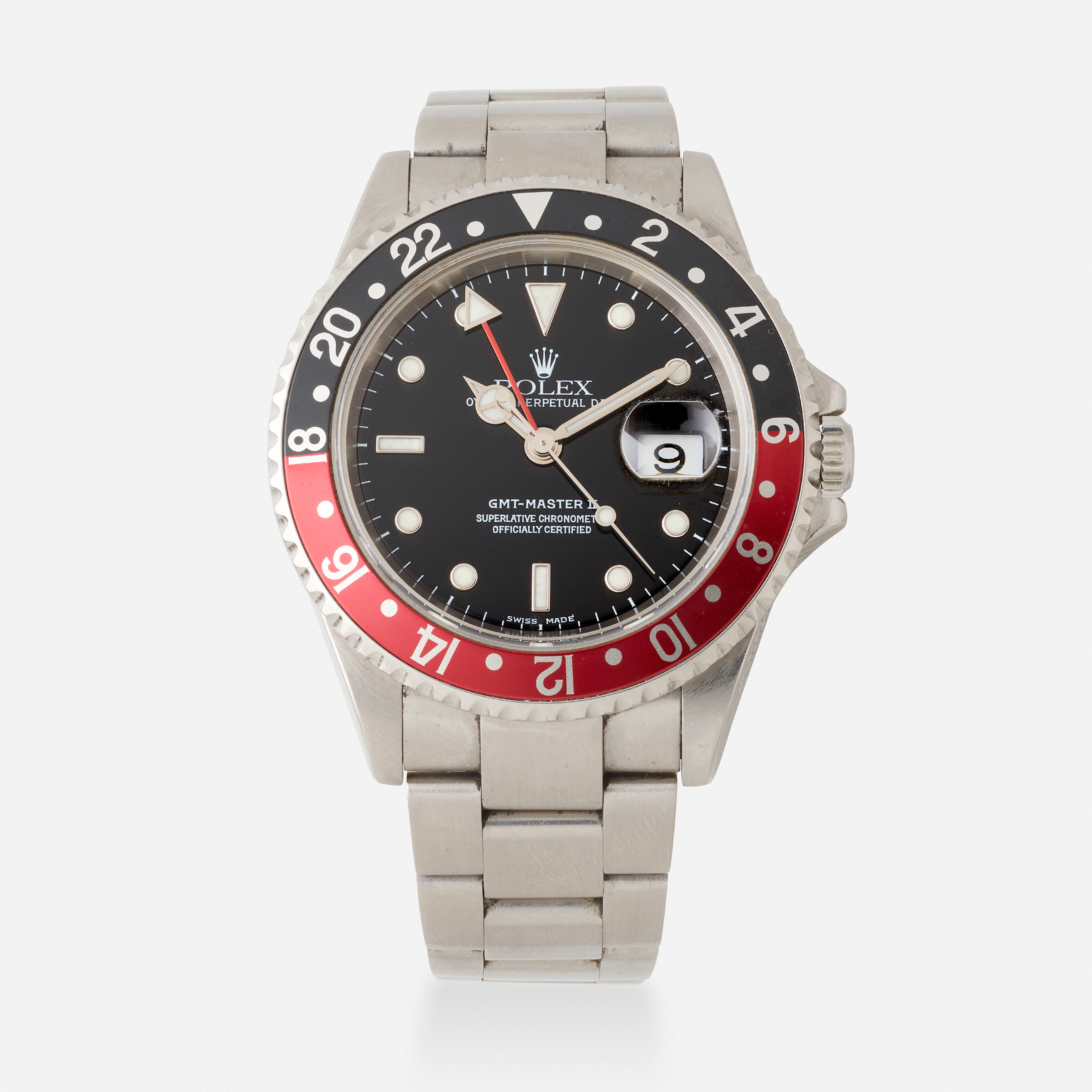'GMT Master II Coke' stainless steel wristwatch, Ref. 16710 – Rolex