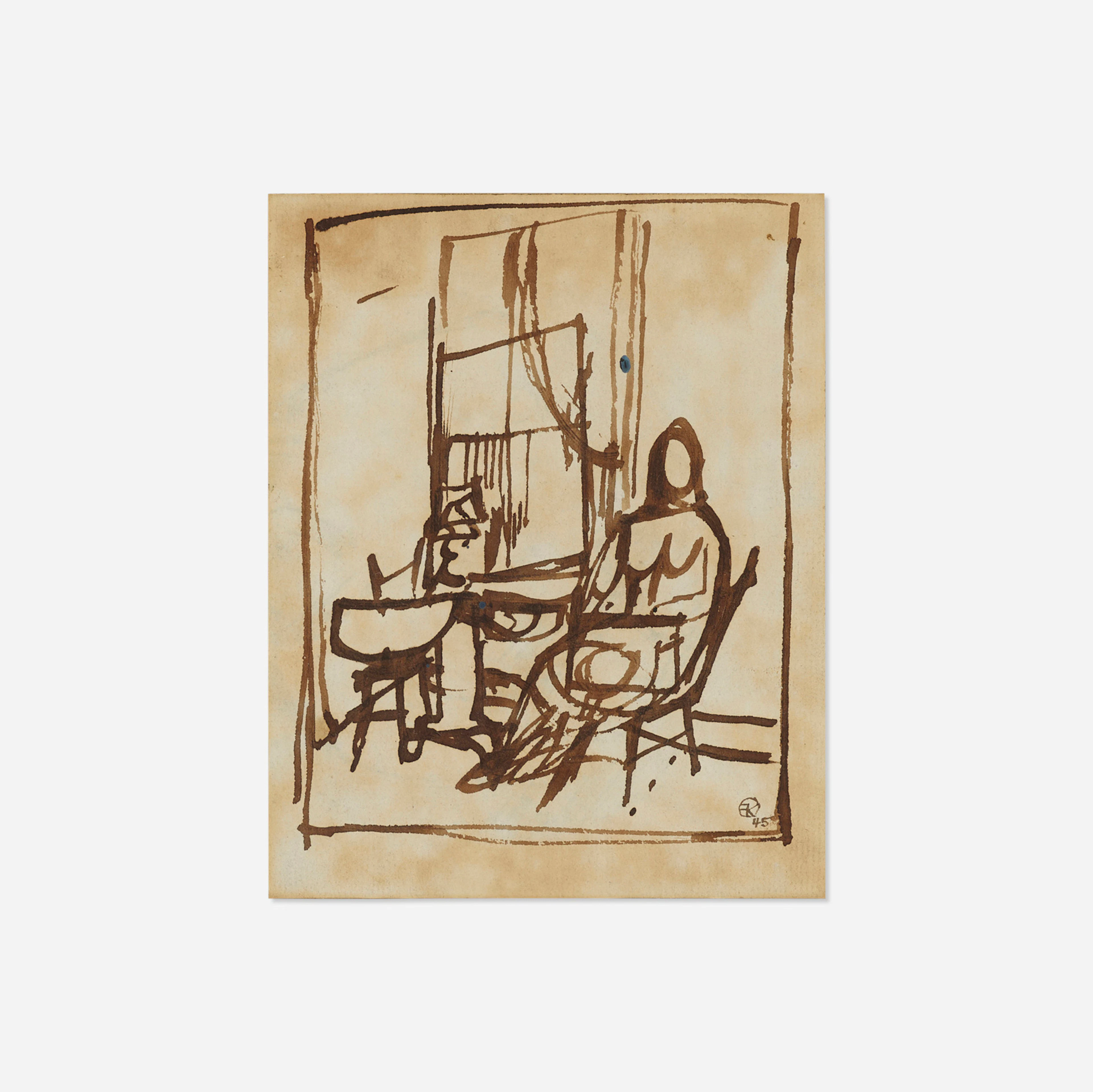 Seated Figure (Study for Elizabeth) – Franz Kline