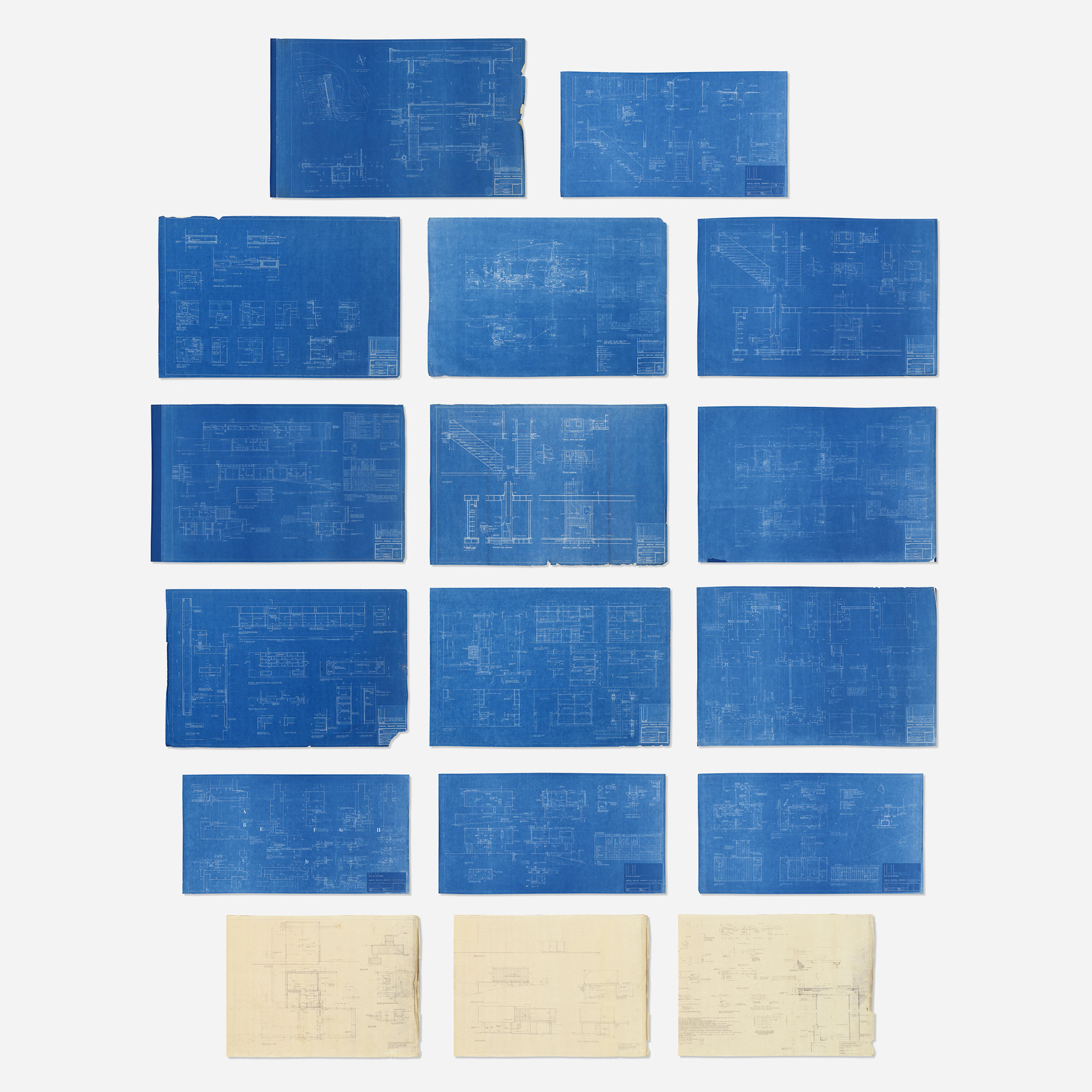 Levy House blueprints – Marcel Breuer