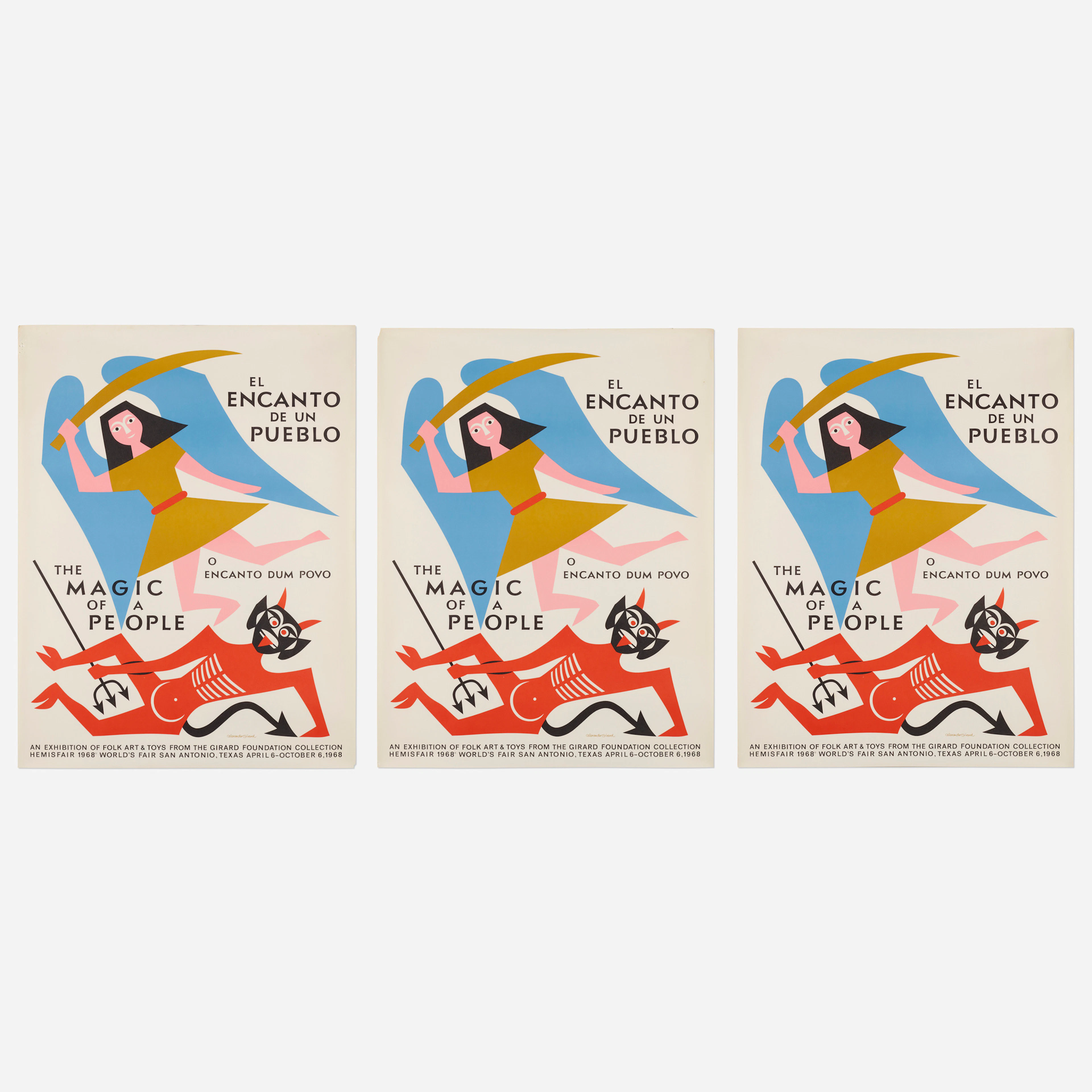 The Magic of a People posters (three works) – Alexander Girard