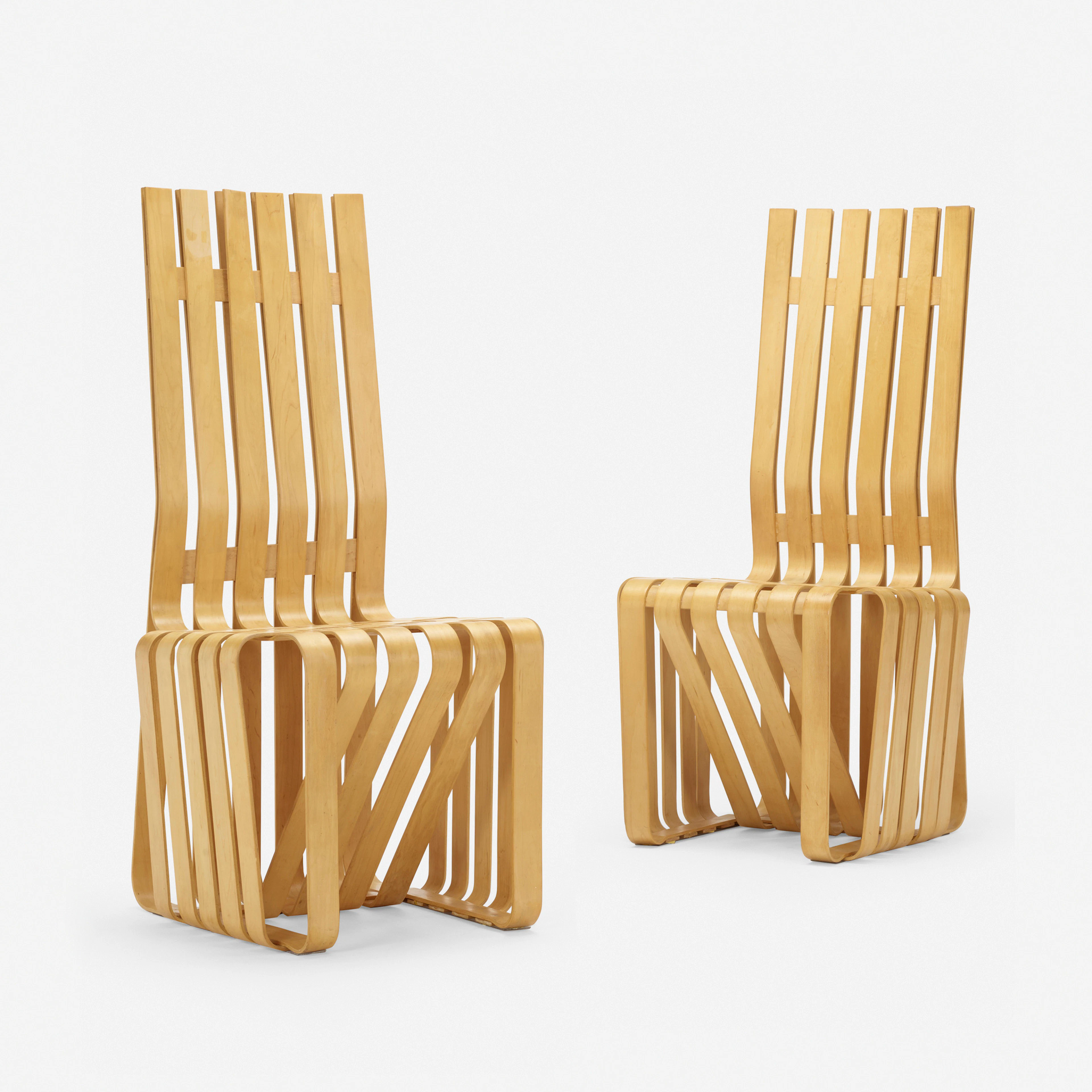 High Sticking chairs, pair – Frank Gehry