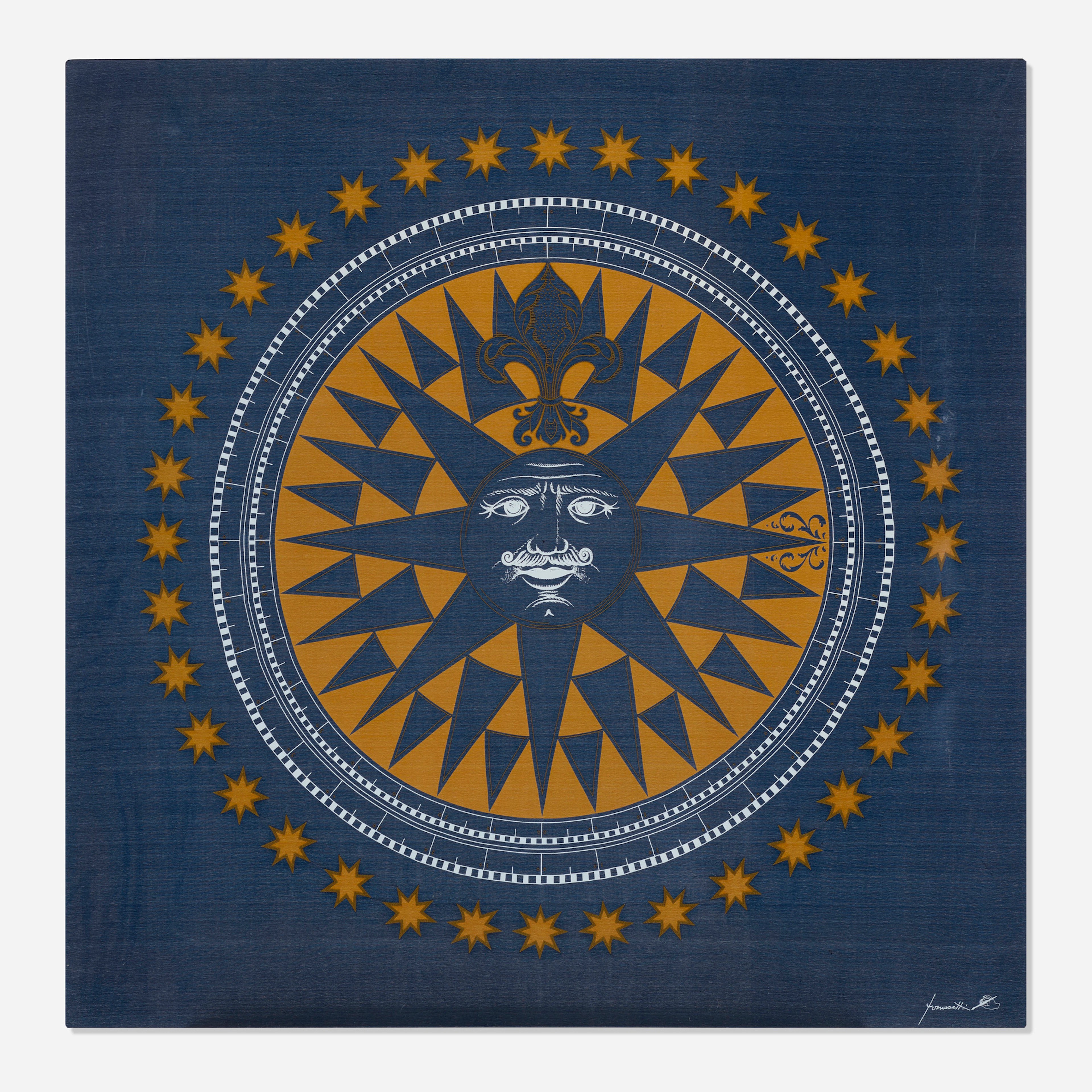 Sun King table top – Piero Fornasetti