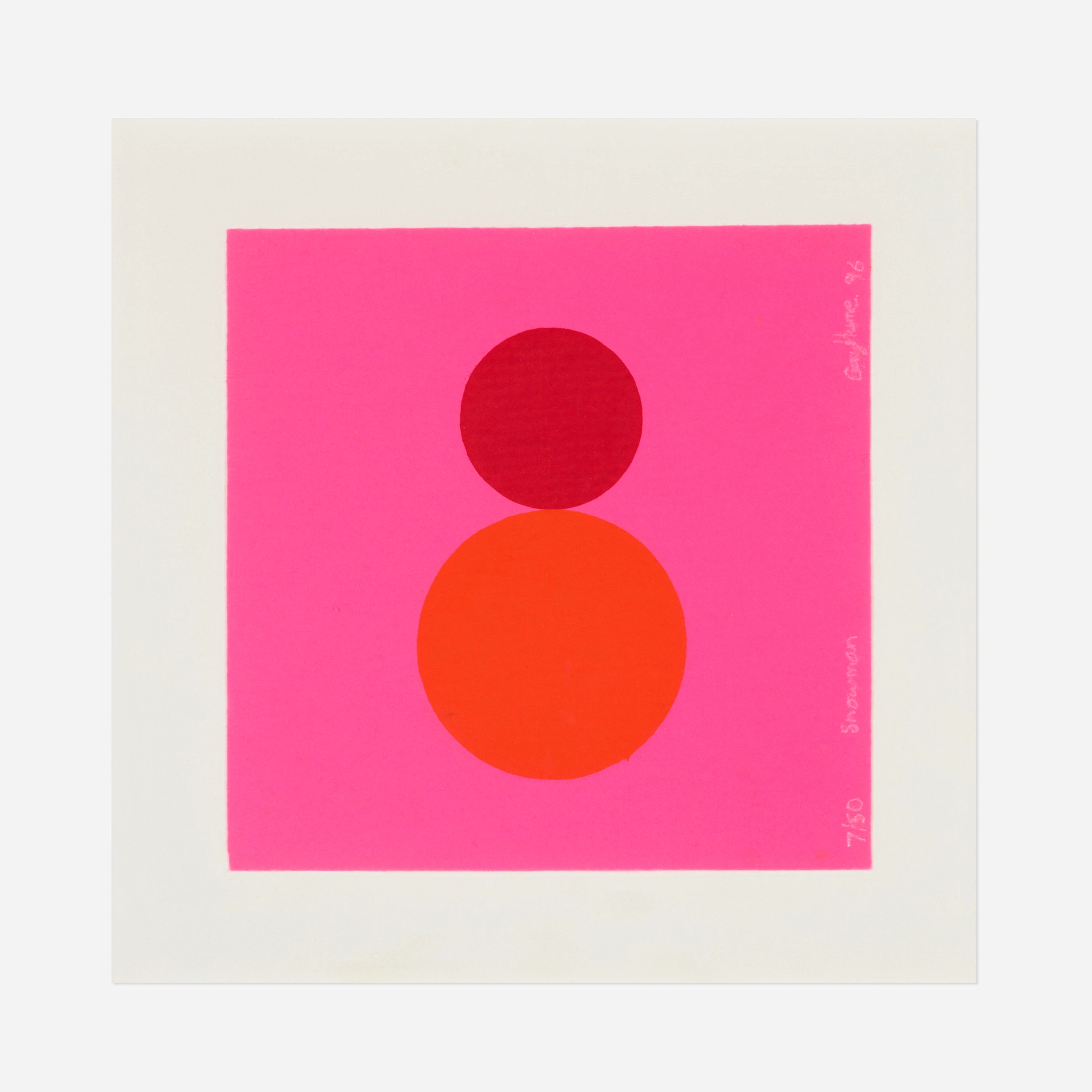 Snowman (for Parkett 48) – Gary Hume