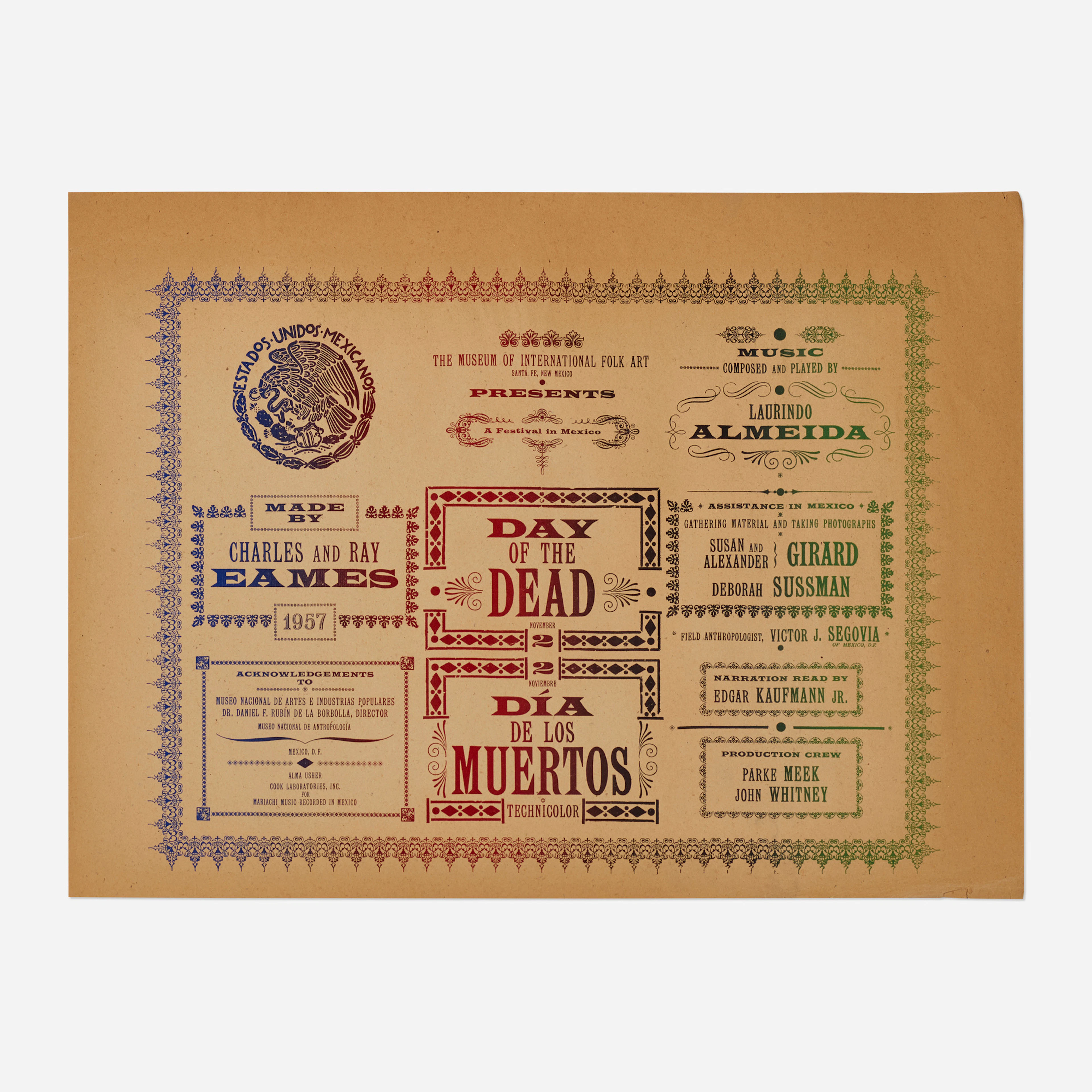 Day of the Dead title panel – Charles and Ray Eames