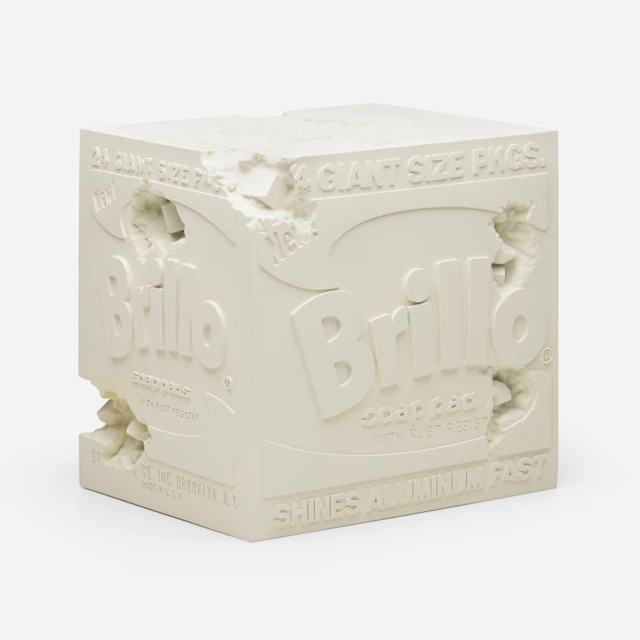 Eroded Brillo Box (White) – Daniel Arsham