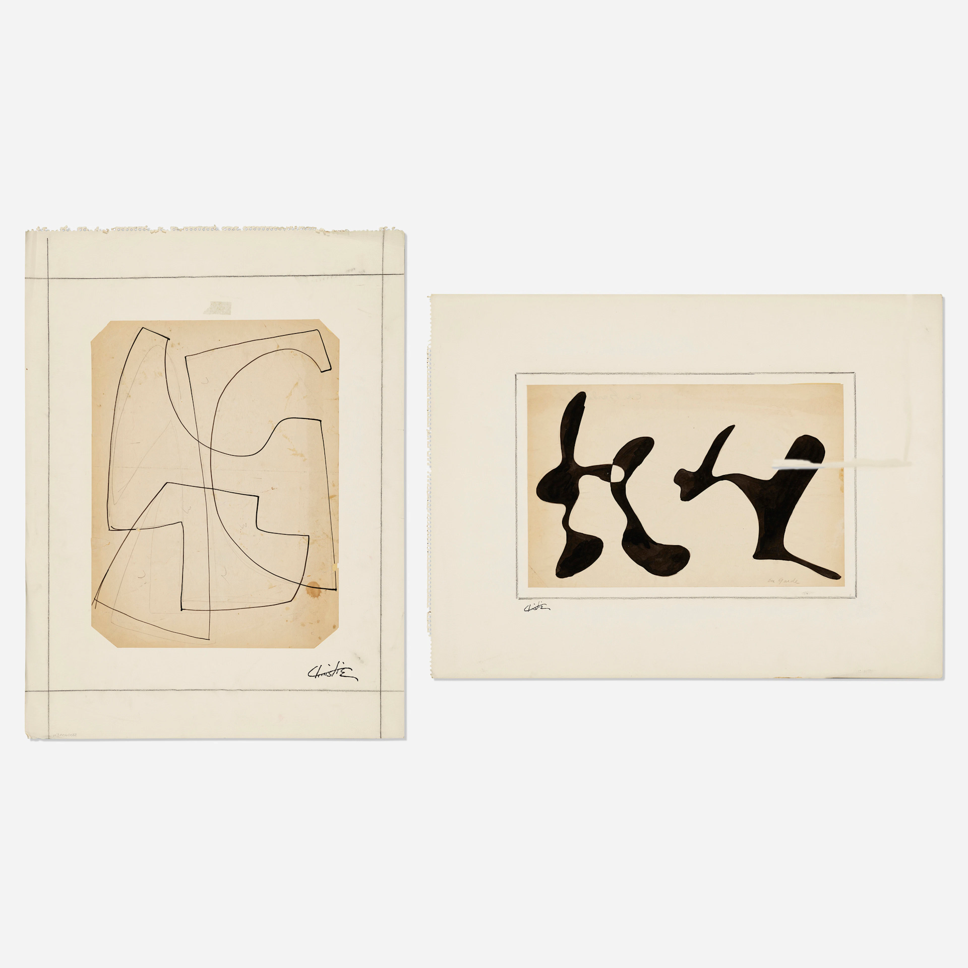 En Garde; Untitled (two works) – Arthur N. Christie