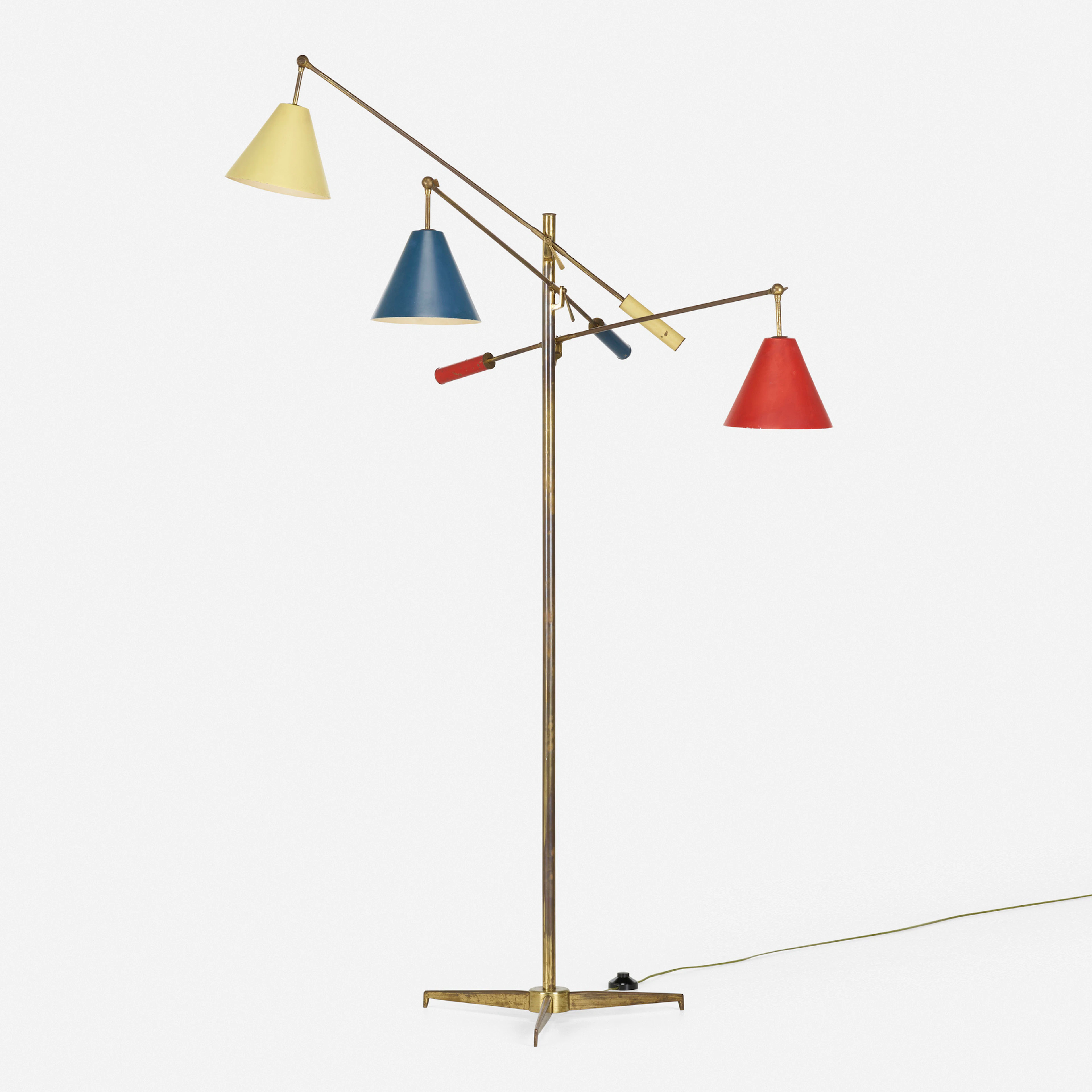 Triennale floor lamp, model 12128 – Angelo Lelii