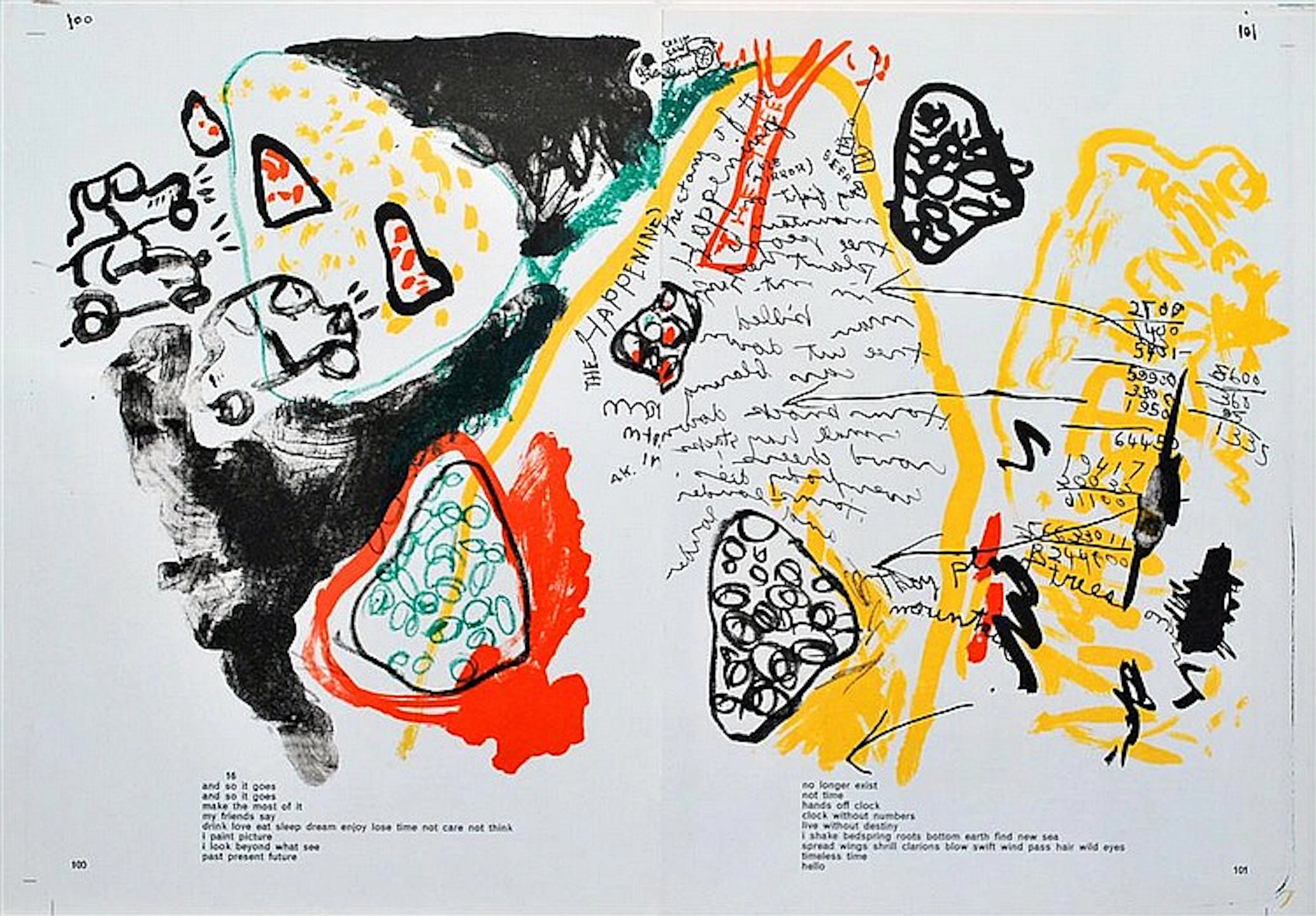 ALLAN KAPROW - Color lithograph