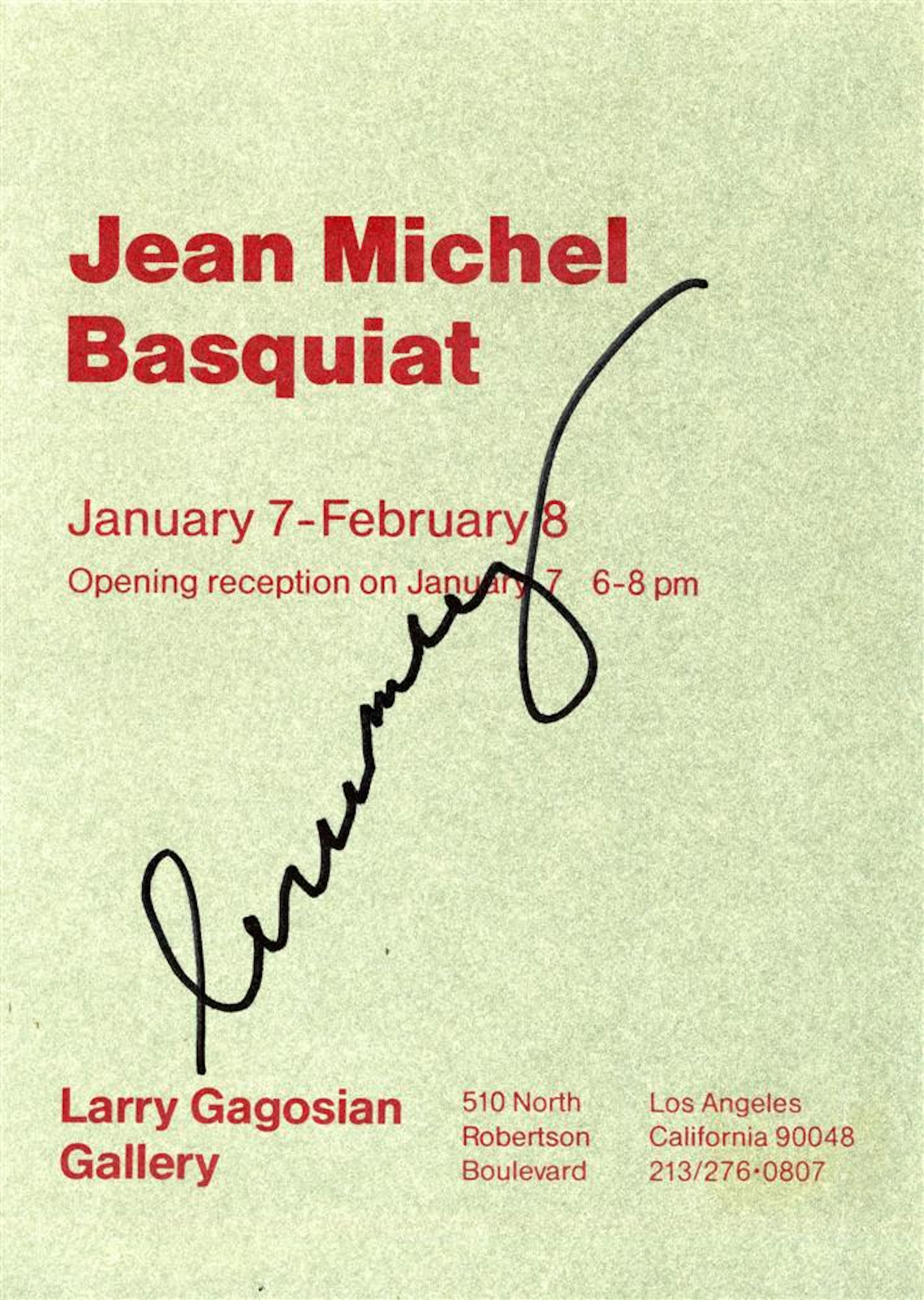 JEAN-MICHEL BASQUIAT - Color lithograph