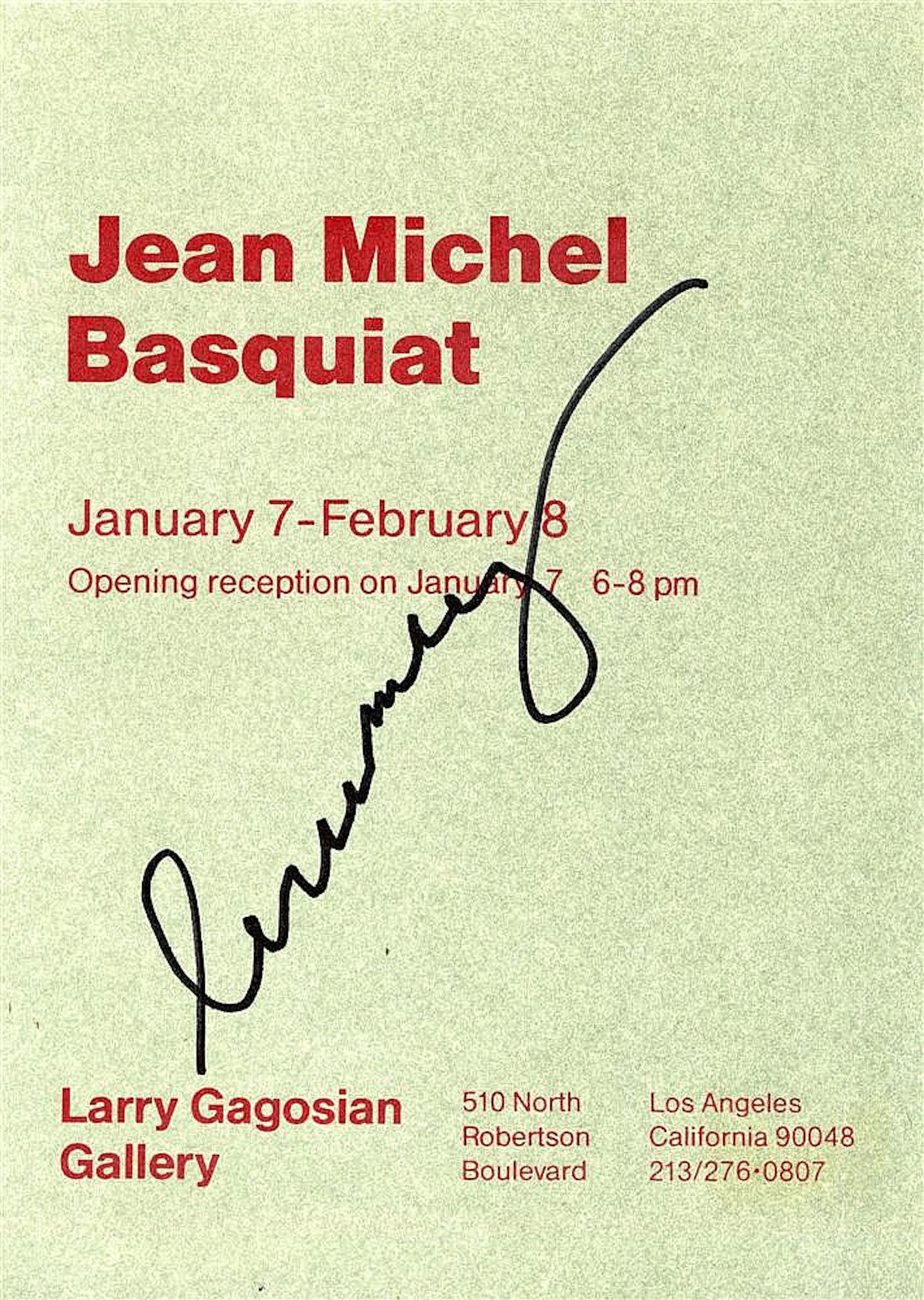 JEAN-MICHEL BASQUIAT - Color lithograph