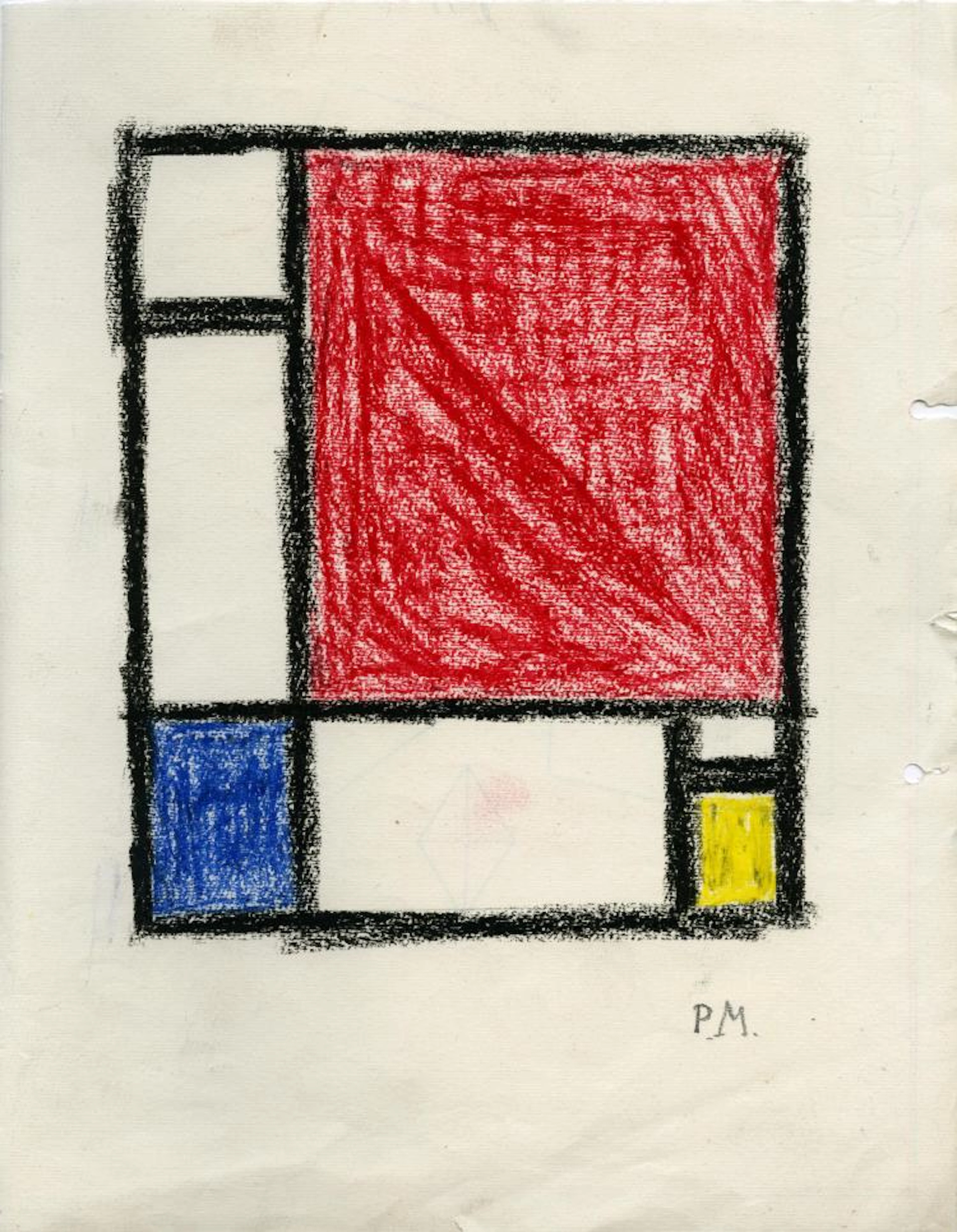 PIET MONDRIAN [par/imputee] - Study for a Composition