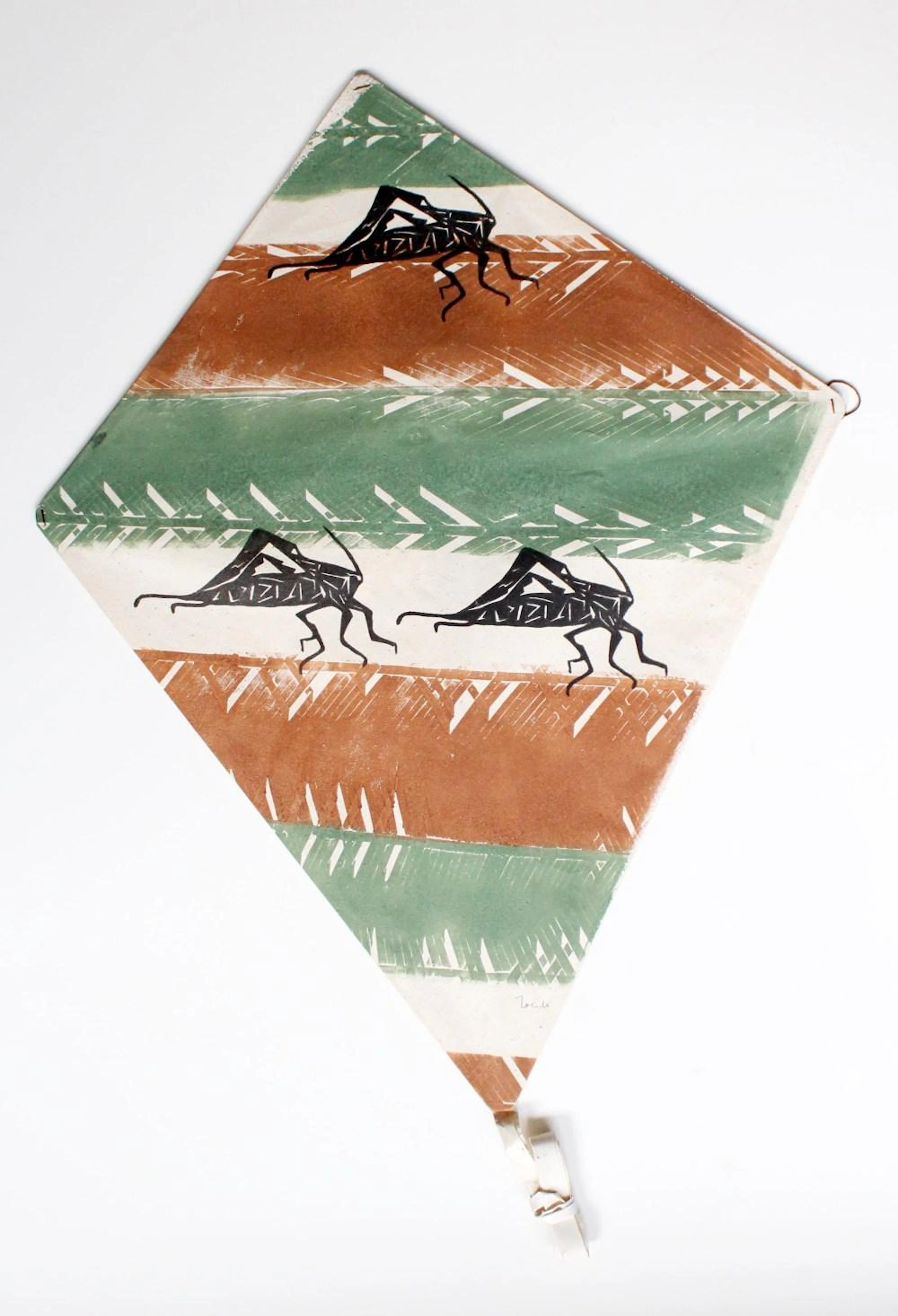 FRANCISCO TOLEDO - Tres Saltamontes - Color stencil cut