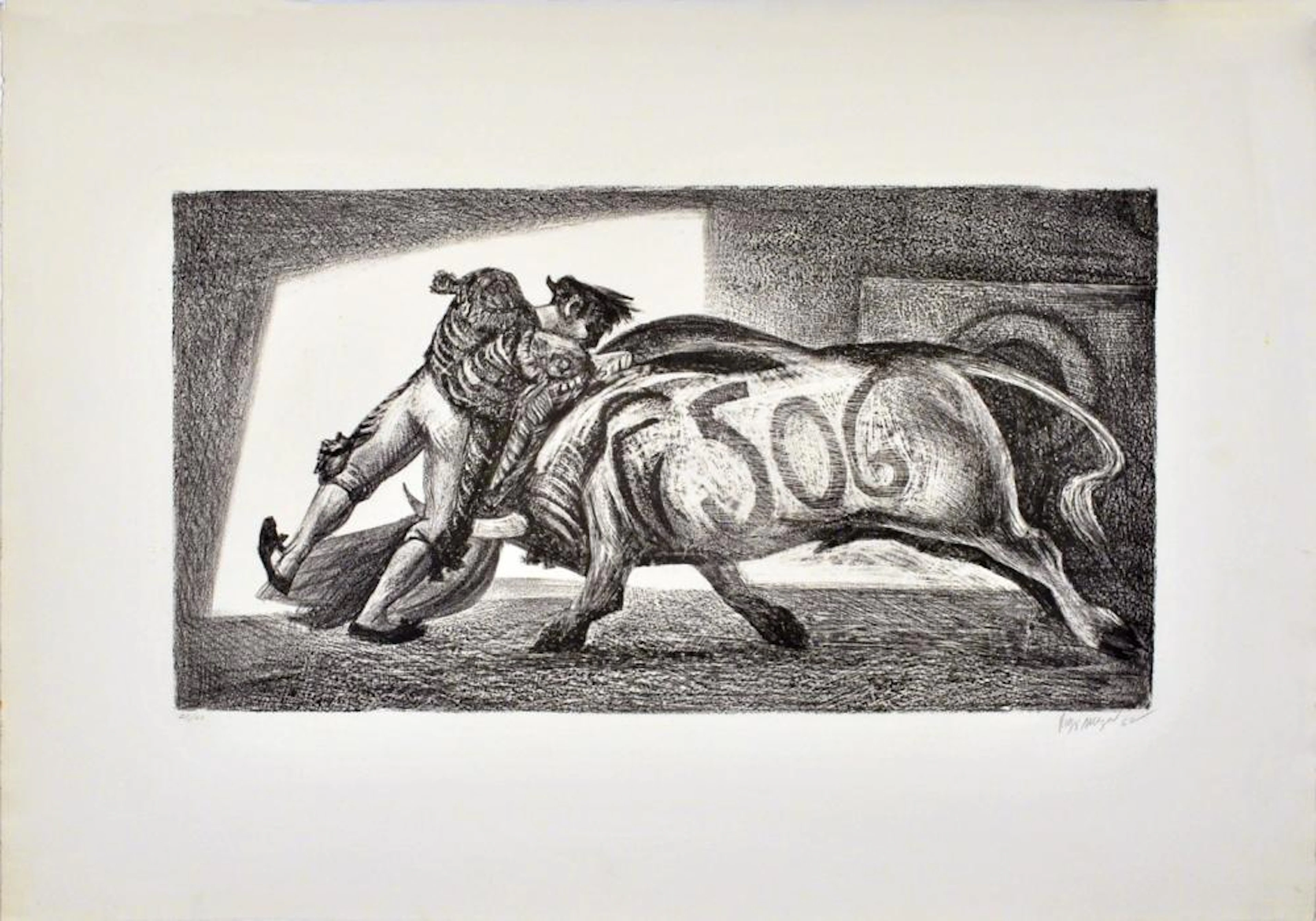 JOSE REYES MEZA - Toro 506 - Lithograph
