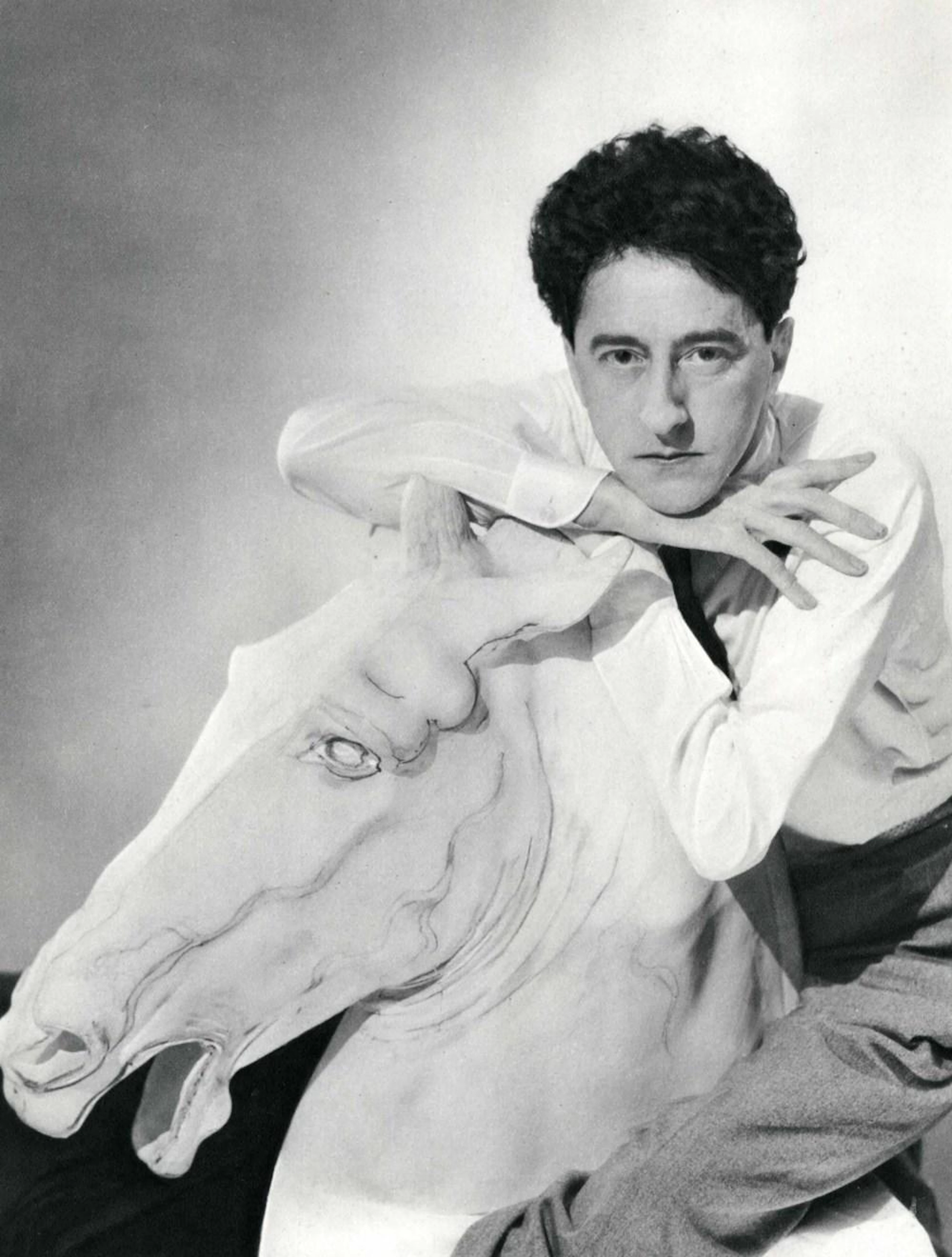 GEORGE HOYNINGEN-HUENE - The Poet Jean Cocteau on a...