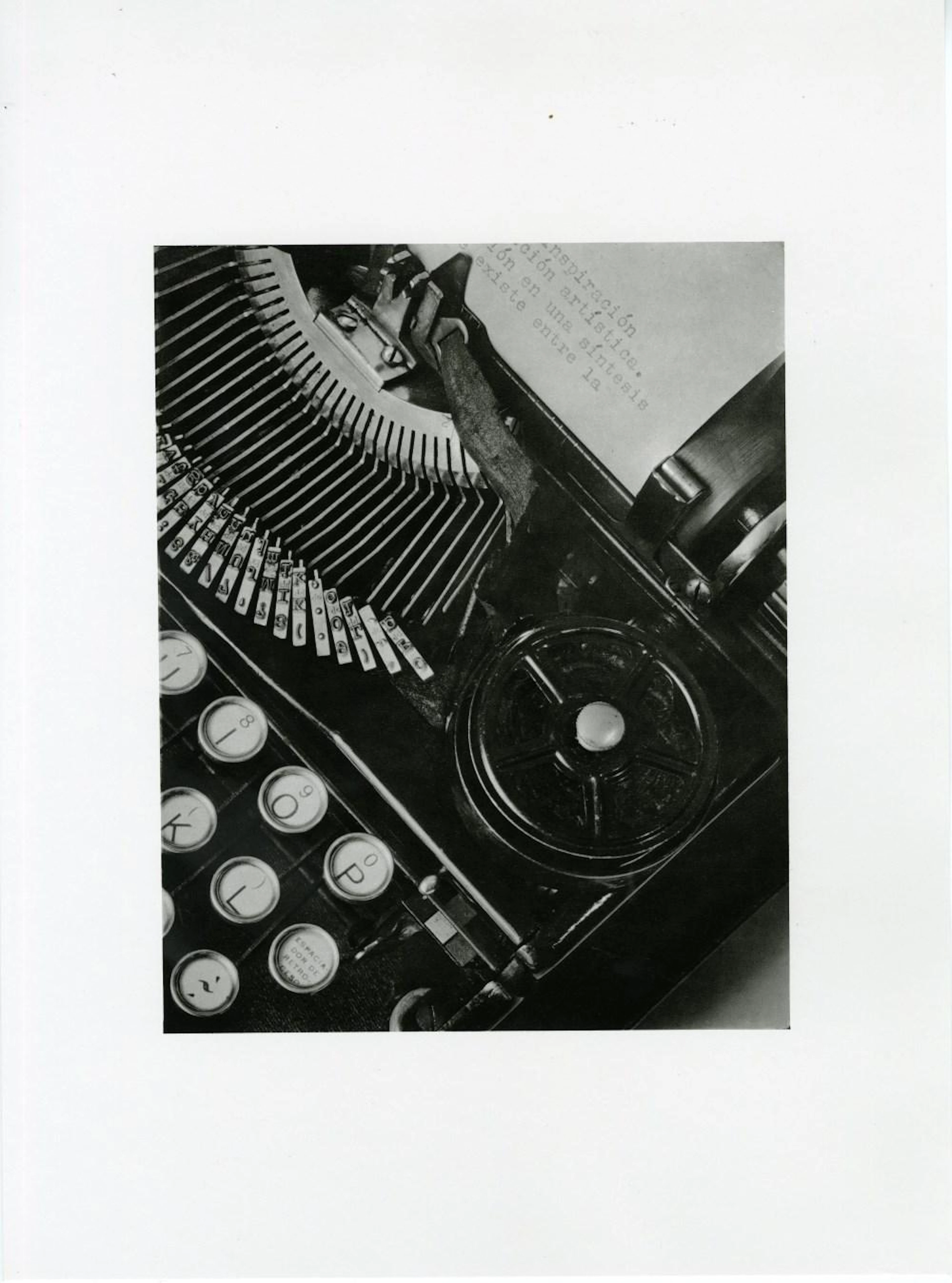 TINA MODOTTI - The Typewriter of Julio Antonio Mella - Original photogravure