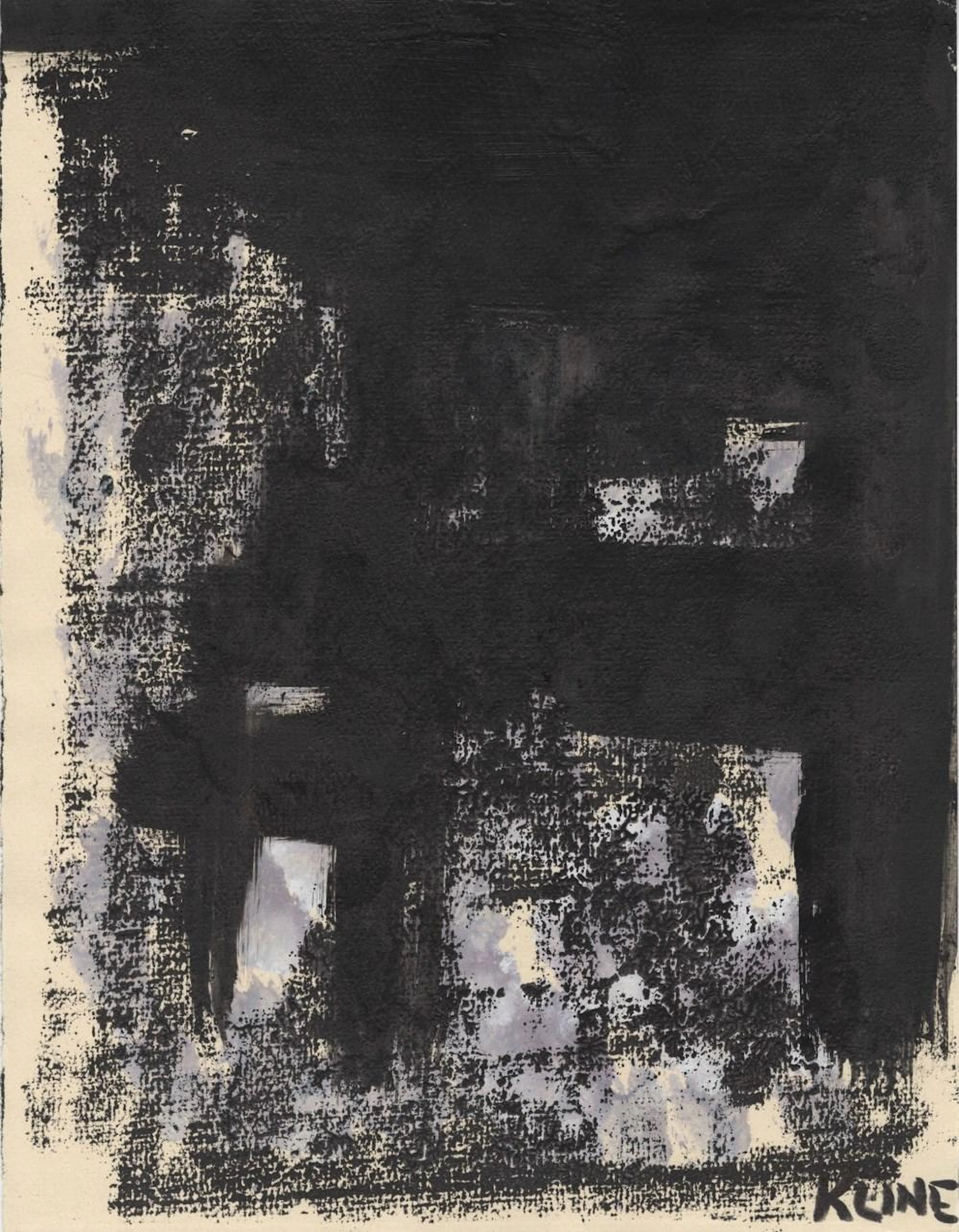 FRANZ KLINE - Sans titre - Mixed media (oil, watercolor, and ink) on paper