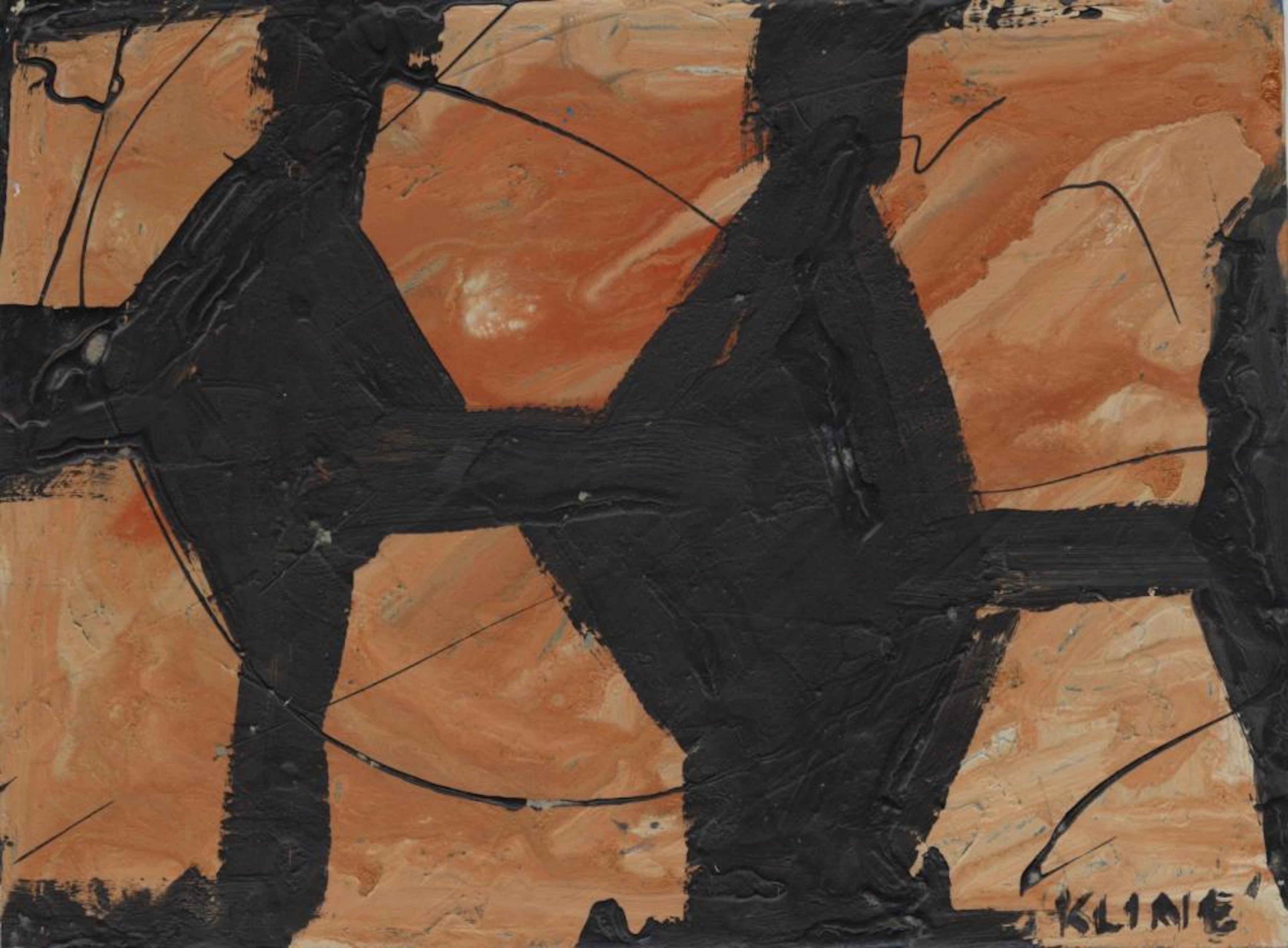 FRANZ KLINE - Untitled - Oil on panel