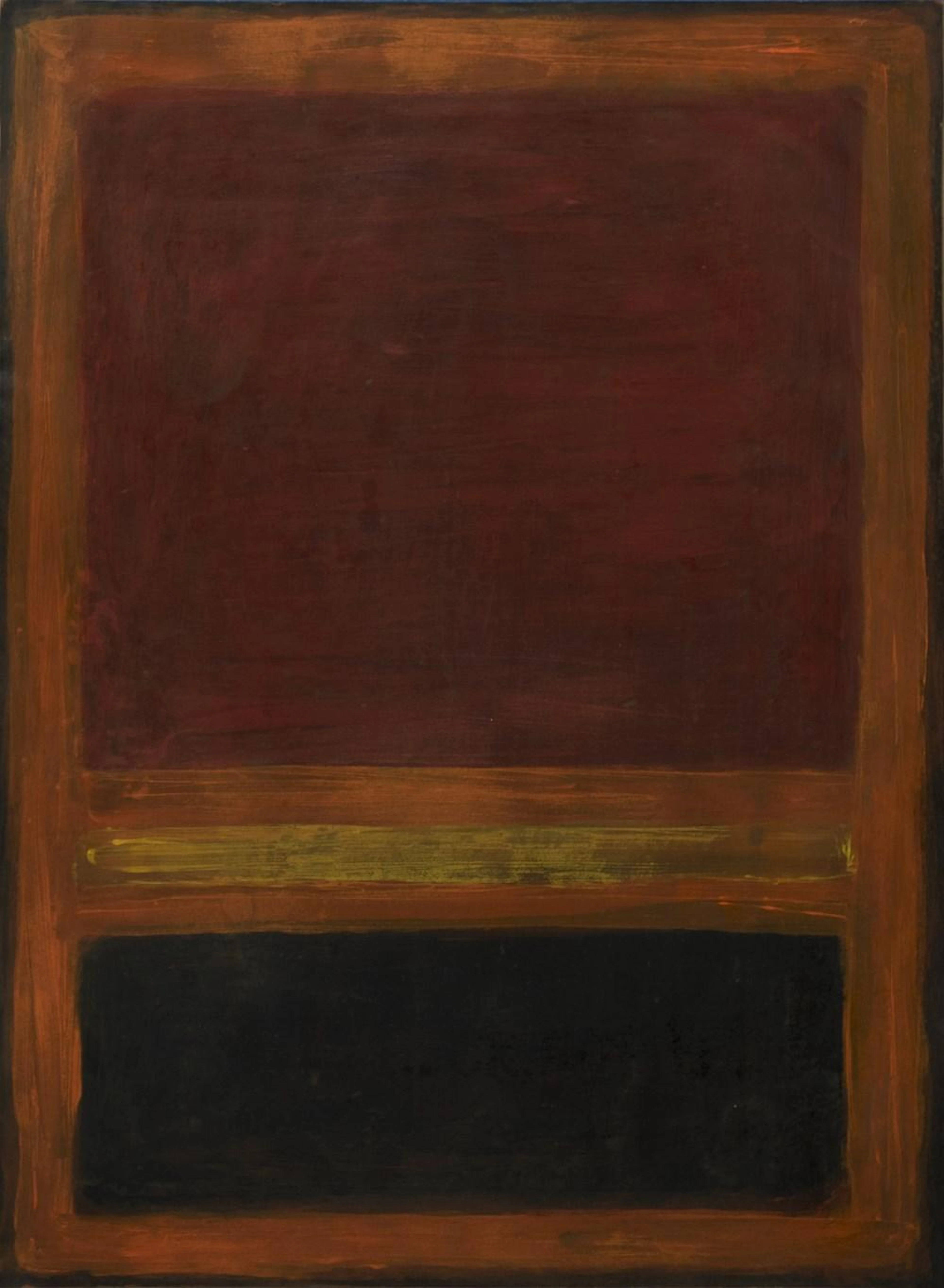 MARK ROTHKO - Untitled (Orange) - Oil on paper