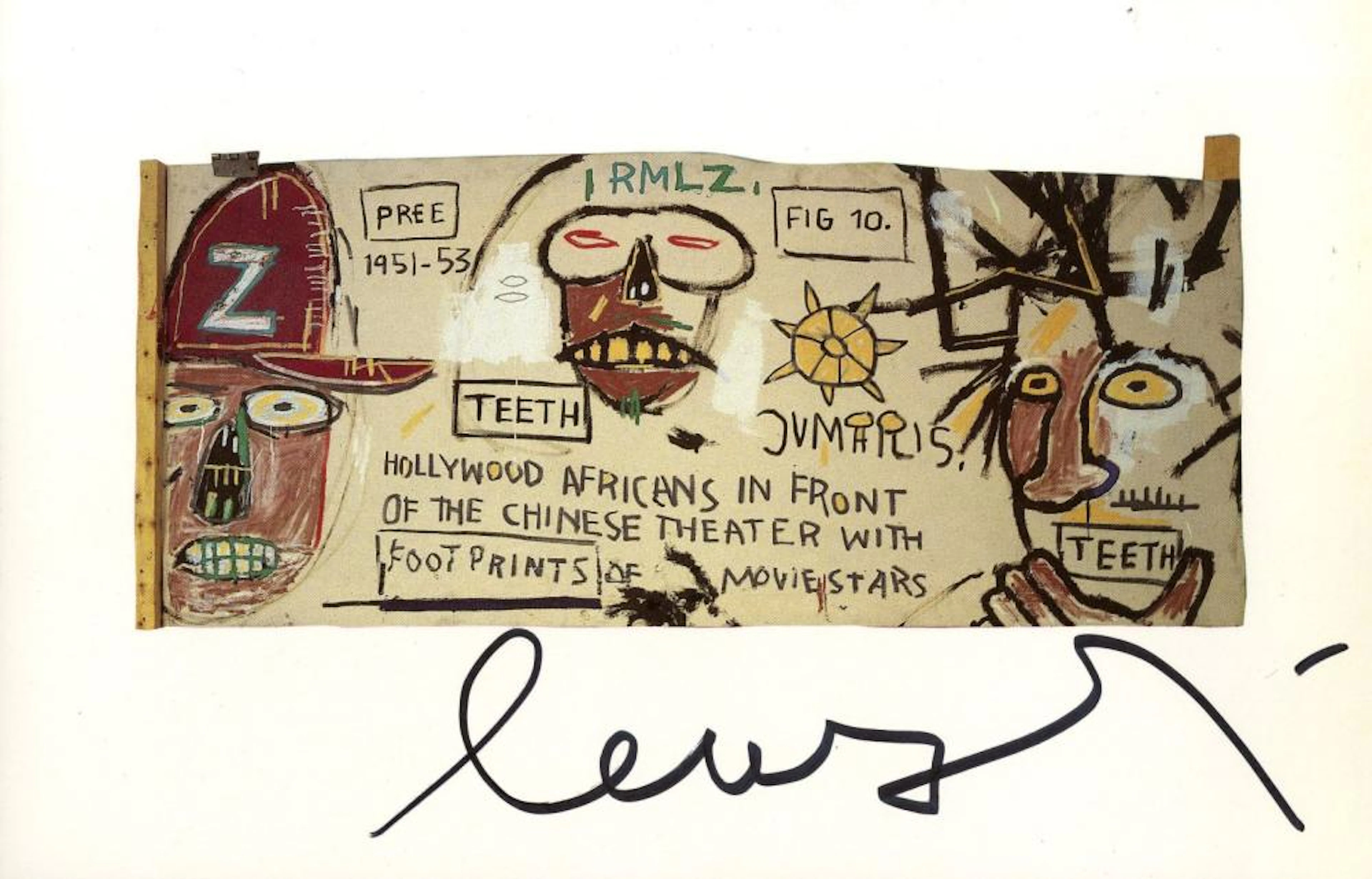 JEAN-MICHEL BASQUIAT - Hollywood Africans in Front of the...