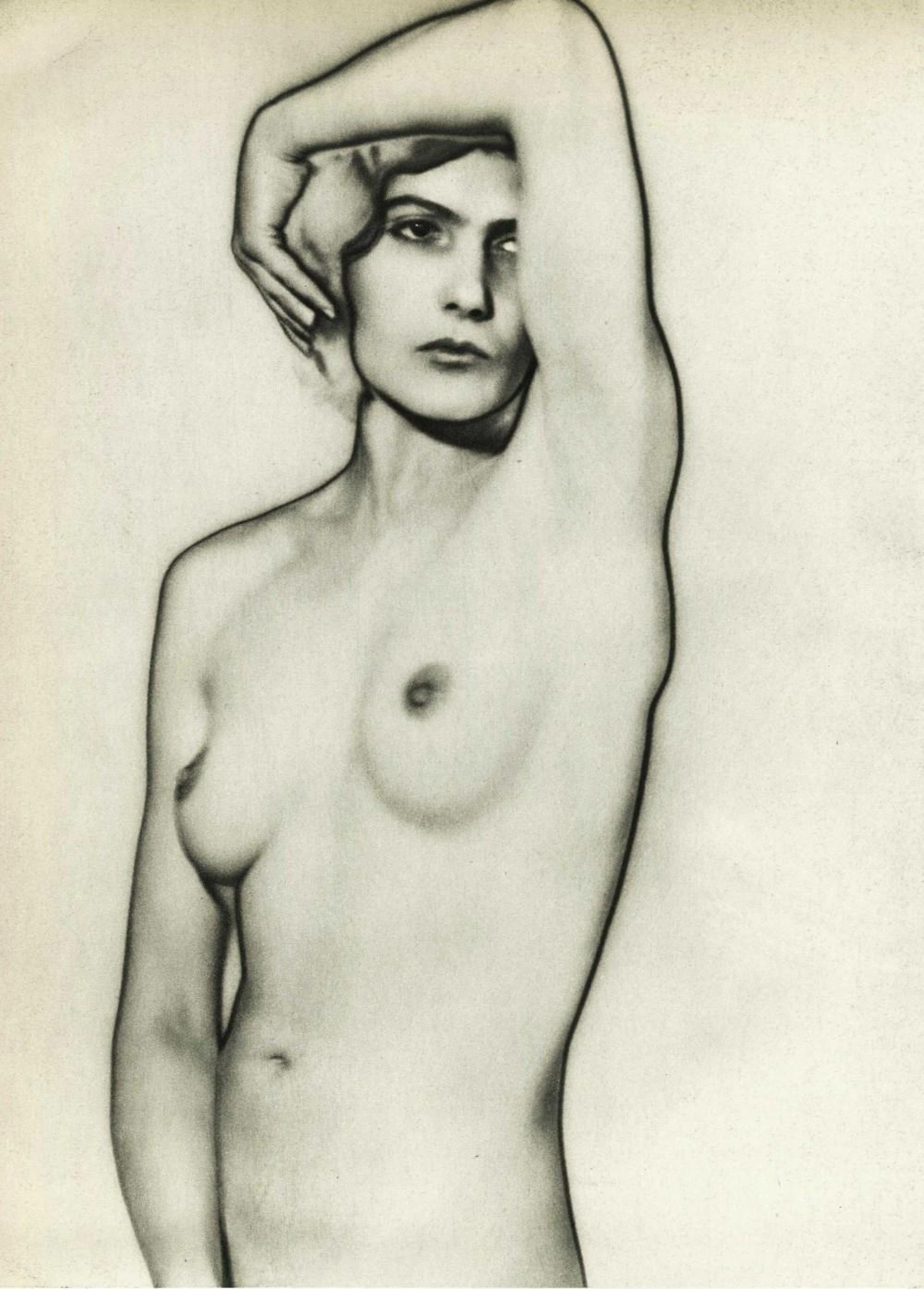 MAN RAY - Solarized Nude - Natacha (Natasha) - Original vintage photogravure