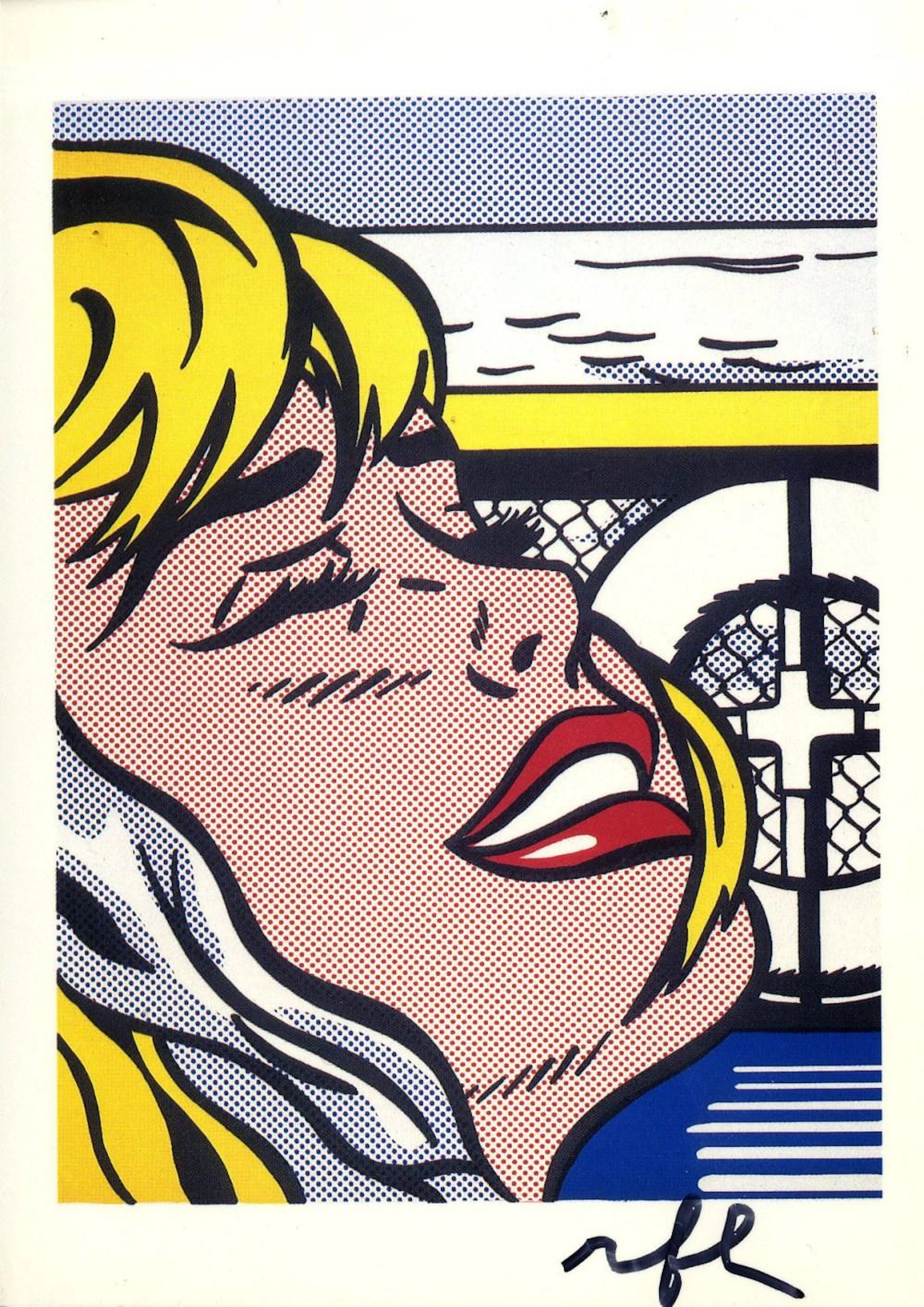 ROY LICHTENSTEIN - Shipboard Girl - Color offset lithograph