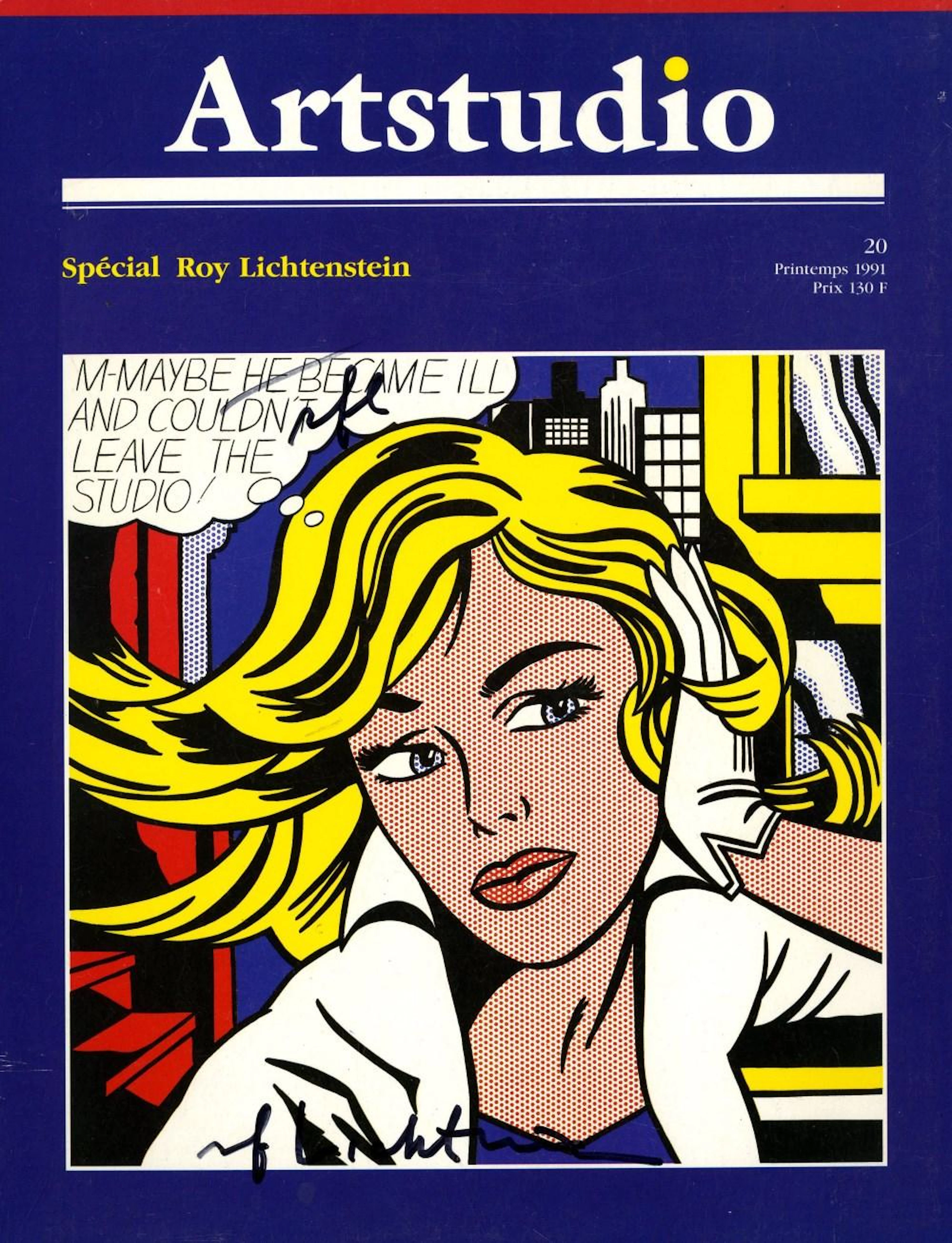 ROY LICHTENSTEIN - M-Maybe he became Ill? - Color offset lithograph