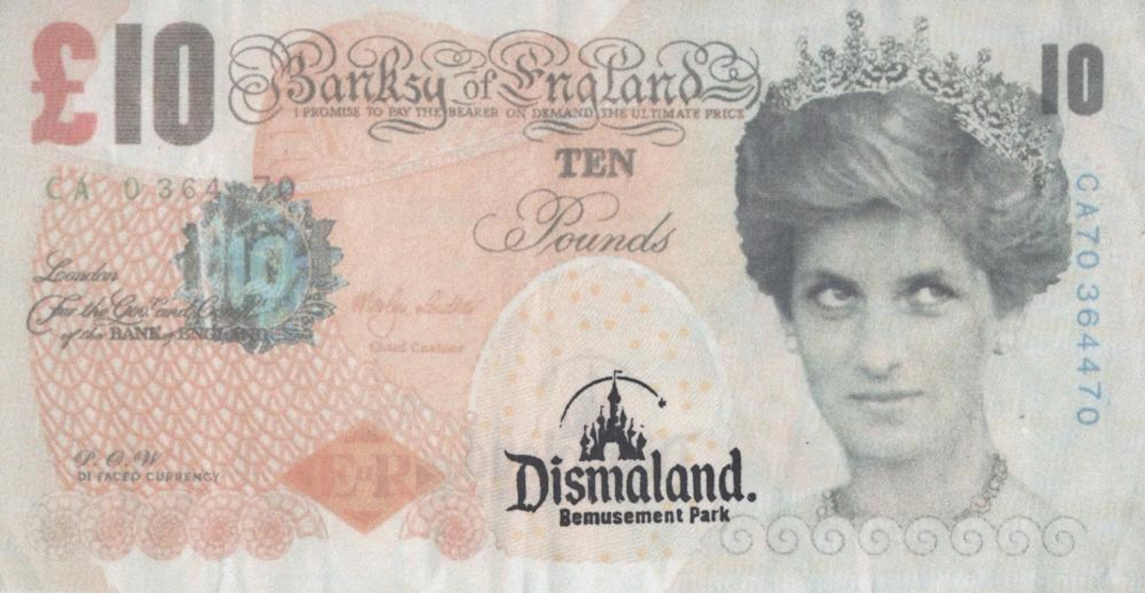 BANKSY [d'apres] - Di-faced Tenner - Color print