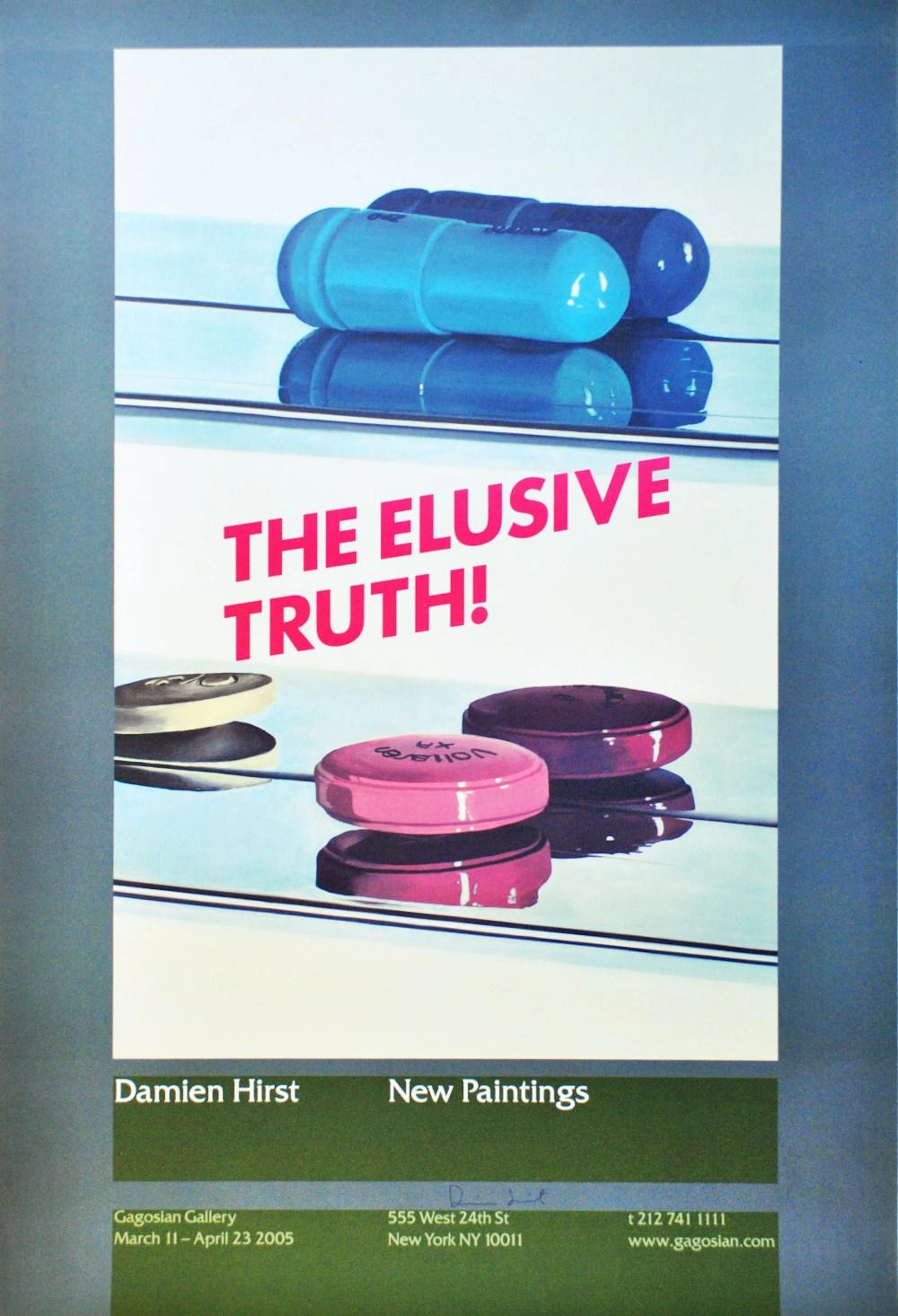 DAMIEN HIRST - The Elusive Truth - Two Pills - Color offset lithograph