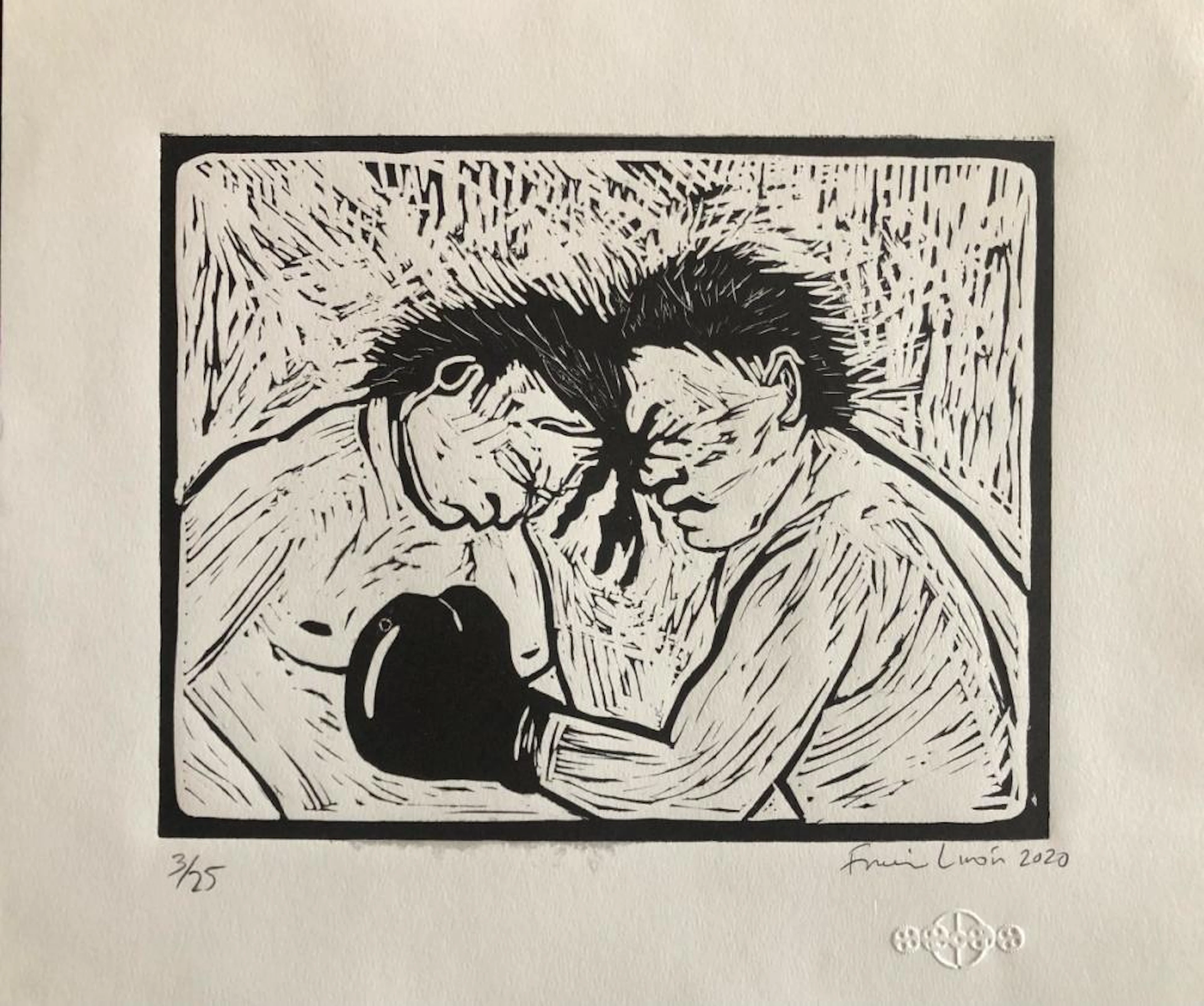 FRANCISCO LIMON - The Boxers - Original lithograph