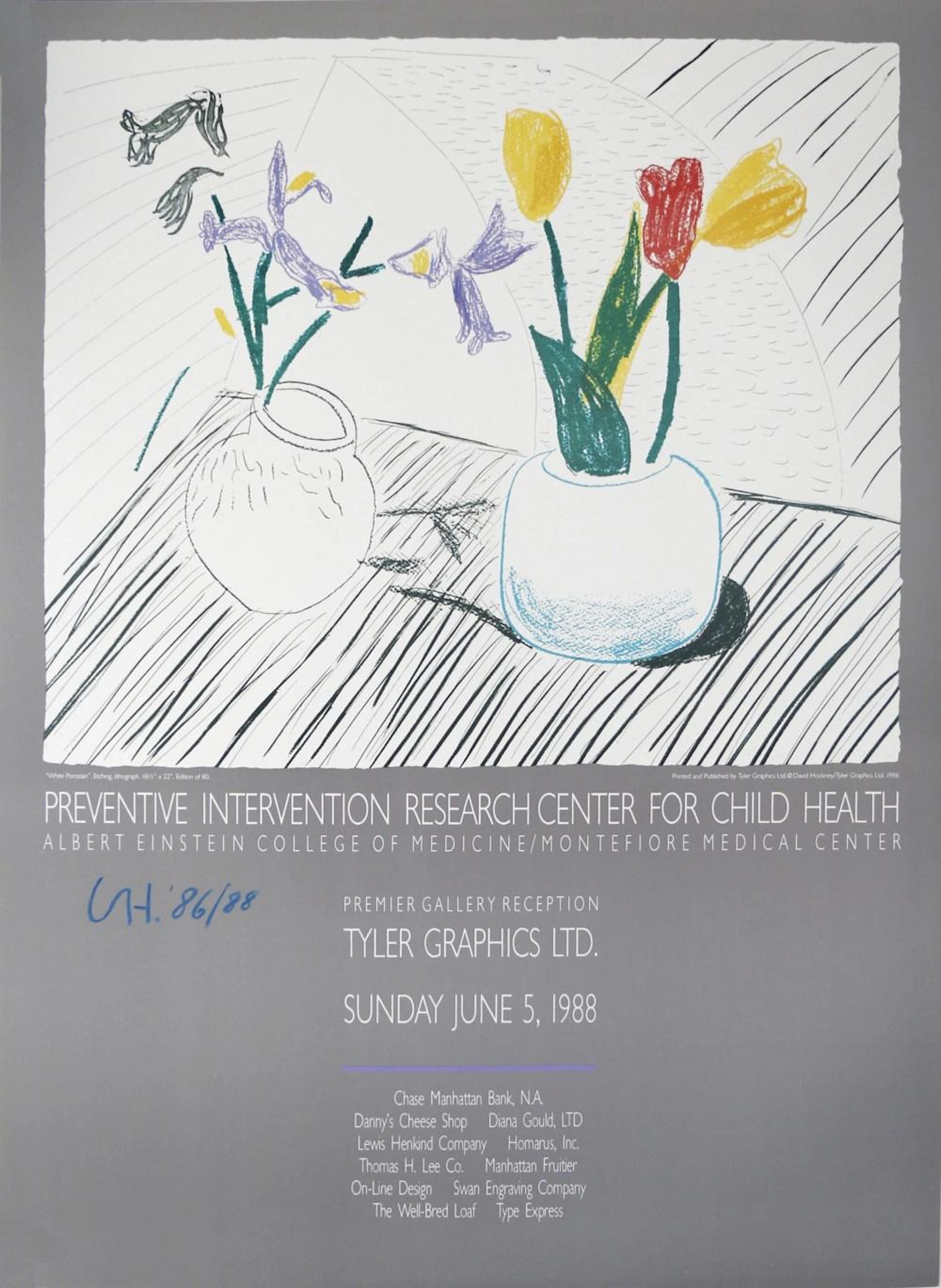 DAVID HOCKNEY - White Porcelain - Color offset lithograph